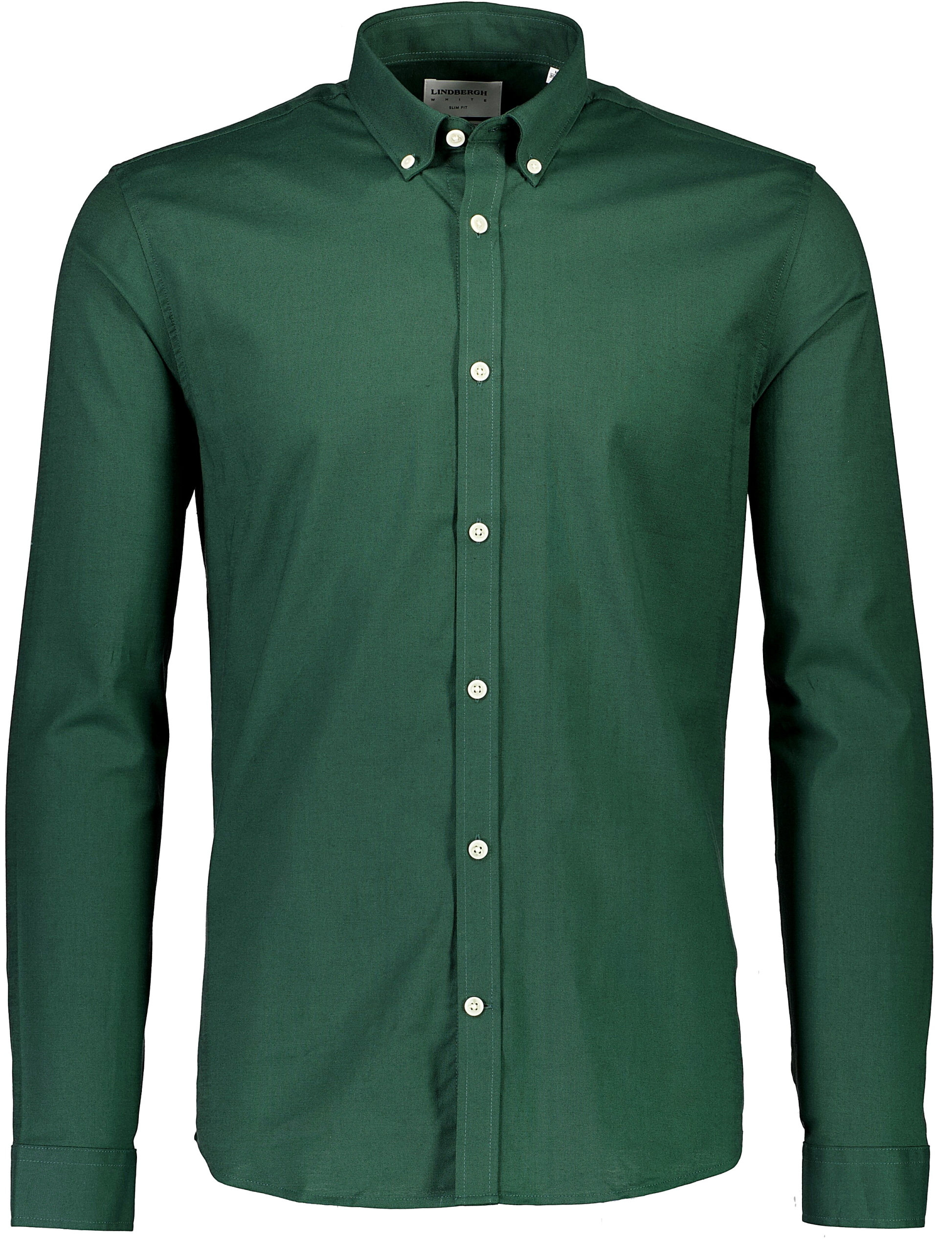 Lindbergh Oxford shirt green / dk green mix