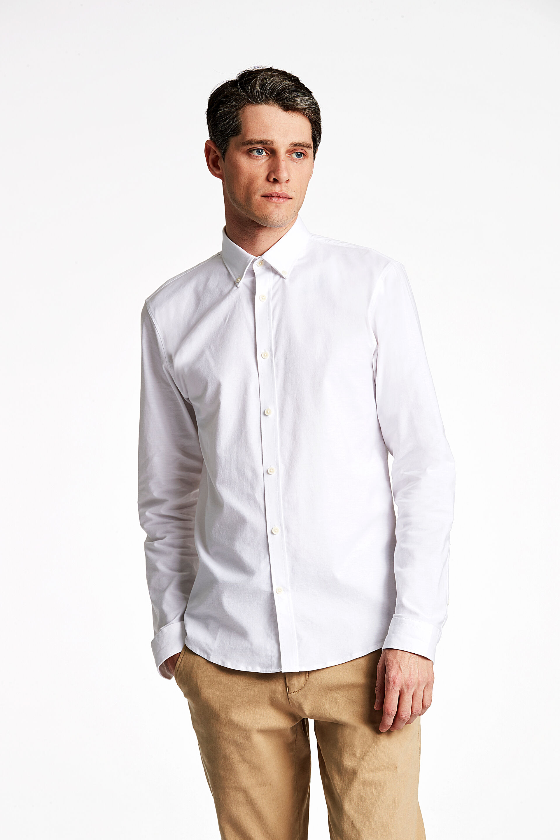 Oxford skjorte Oxford skjorte Hvid 30-203174K
