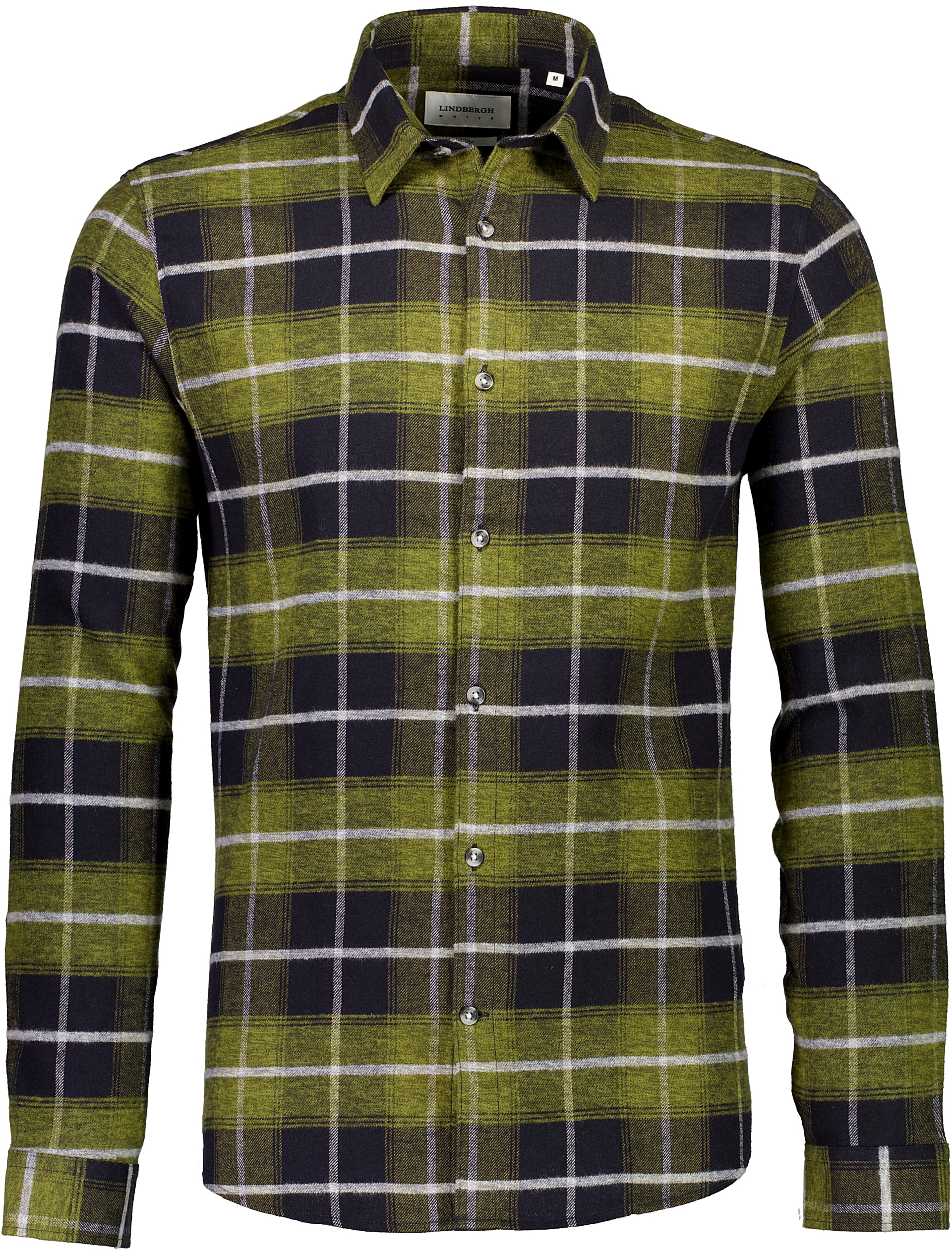 Lindbergh Flannel shirt green / army