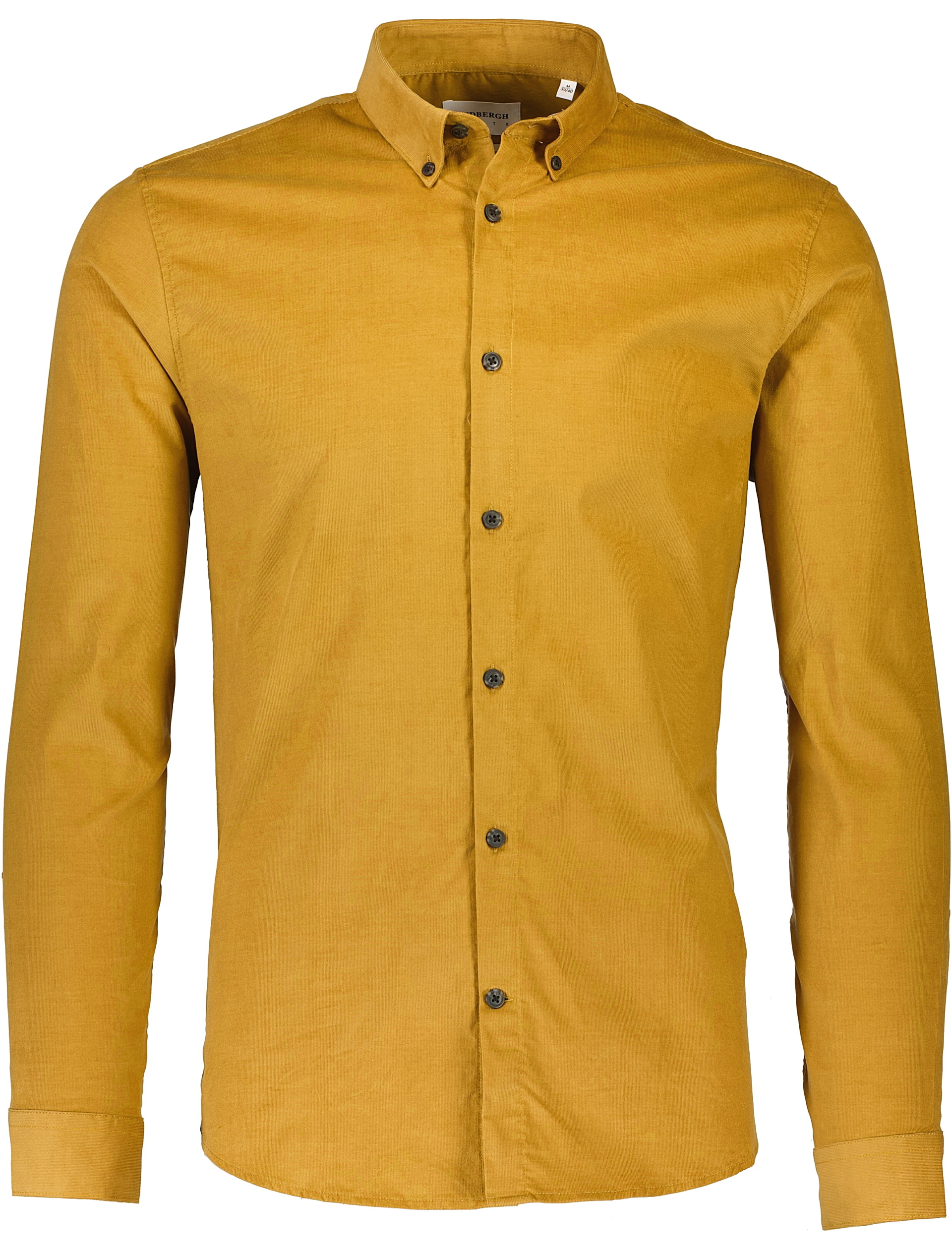 Lindbergh Fløjlsskjorte gul / dark camel