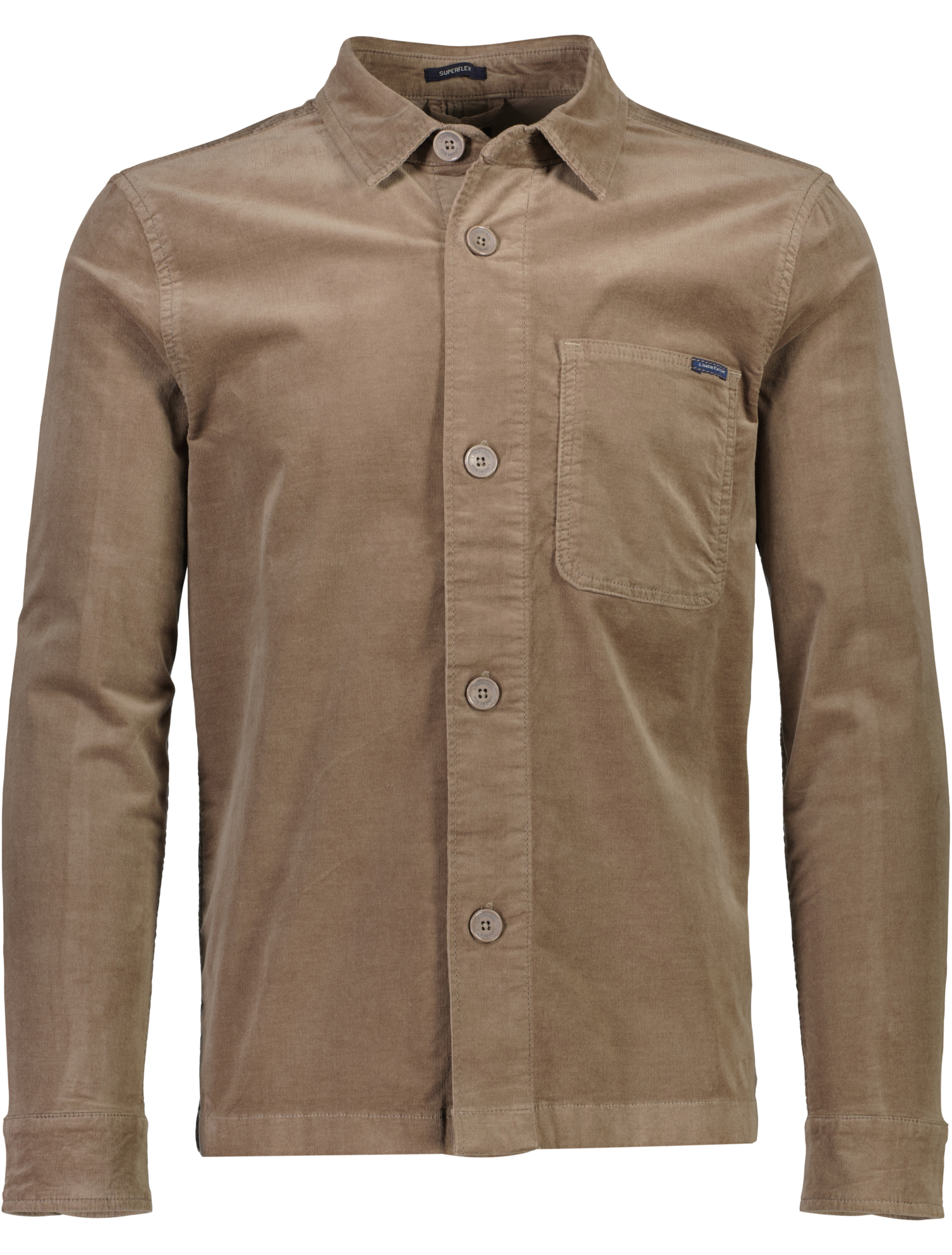 Lindbergh Casual skjorta brun / lt brown