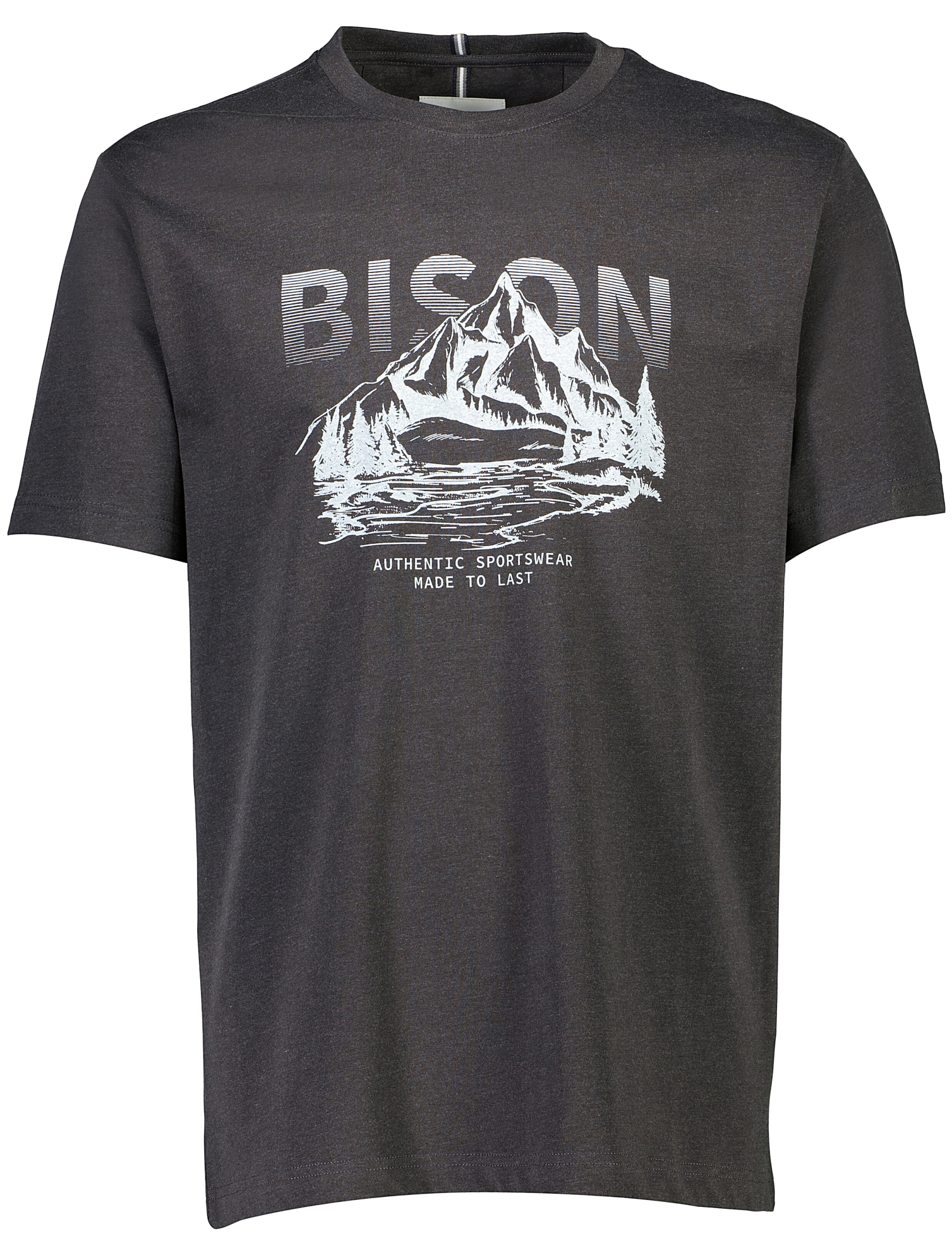 Bison T-shirt grå / charcoal mel