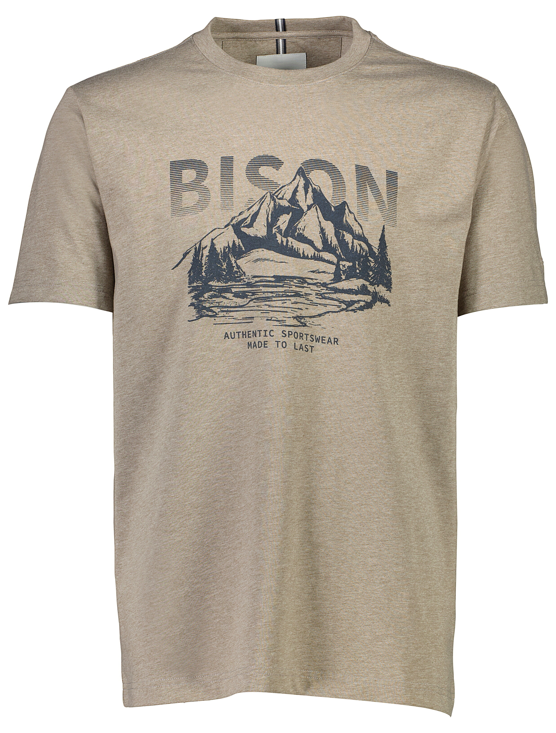 Bison T-shirt sand / sand mel
