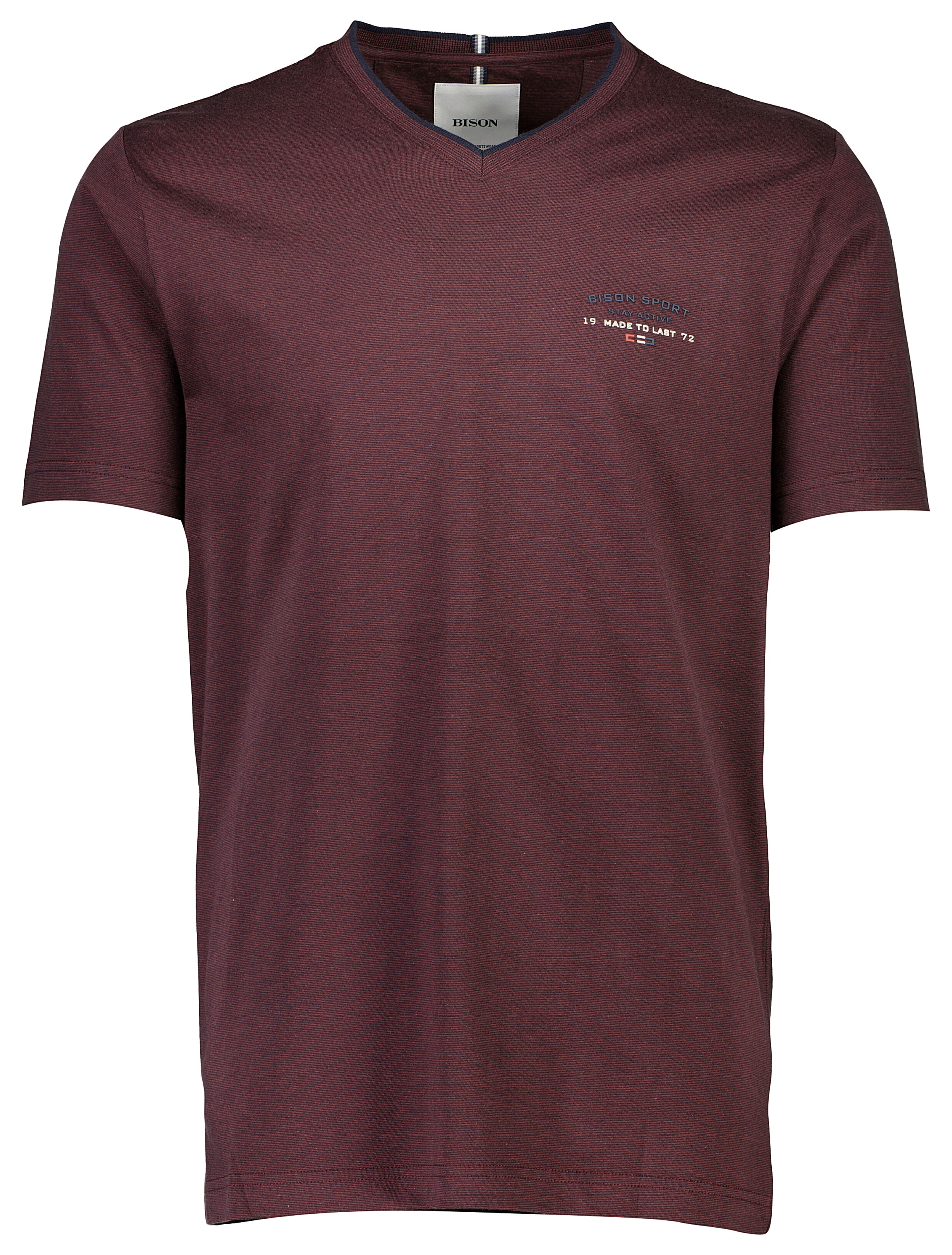 Bison T-shirt rød / burgundy