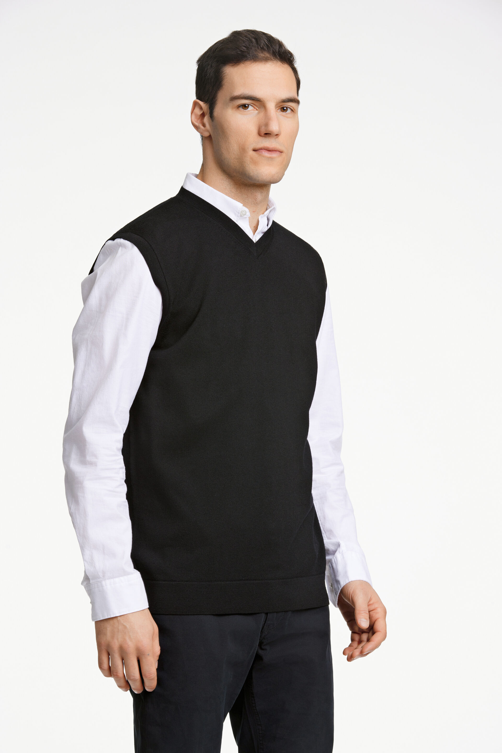 Knitted vest Knitted vest Black 30-842101A