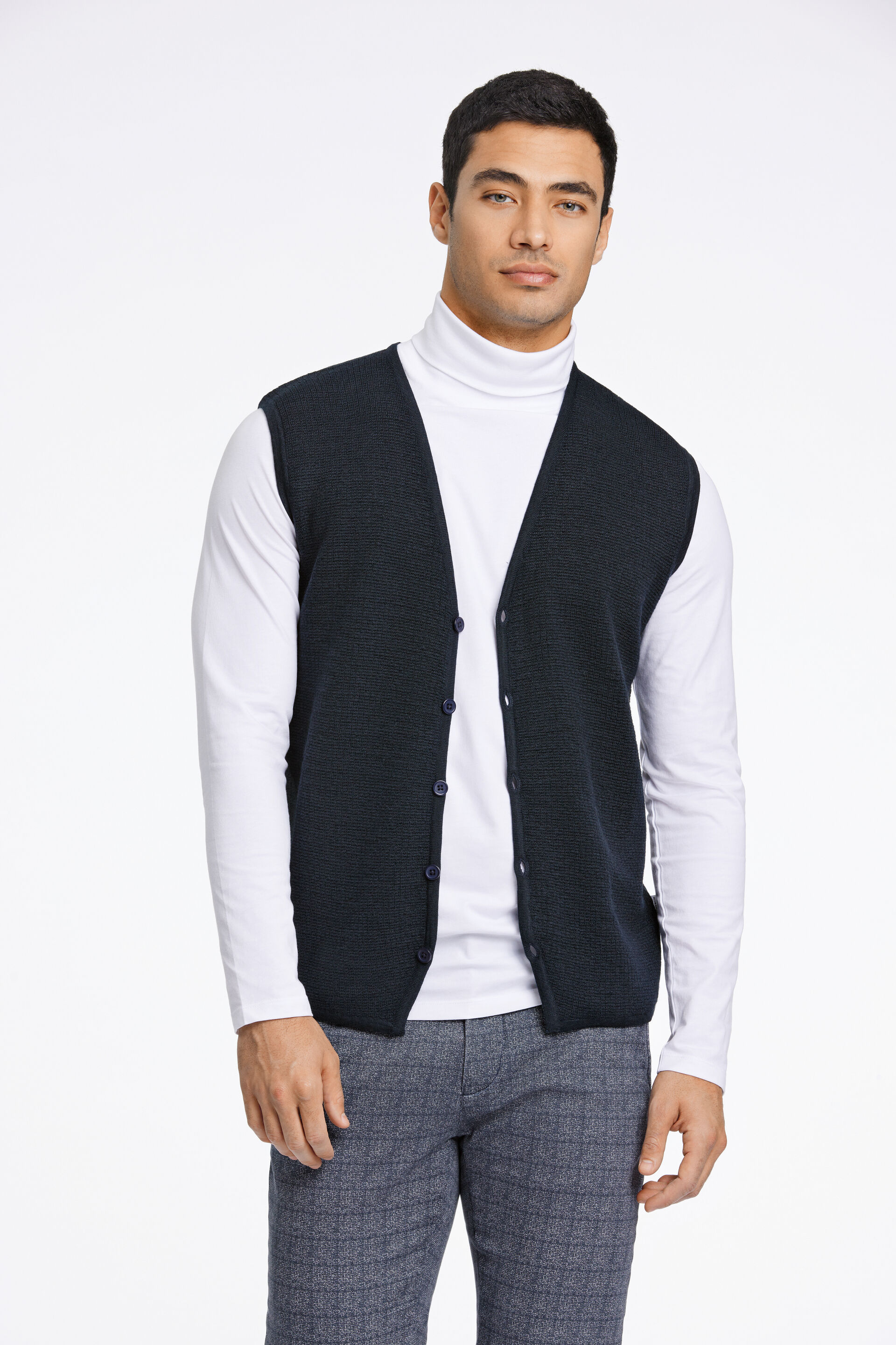 Knitted vest Knitted vest Blue 30-800076