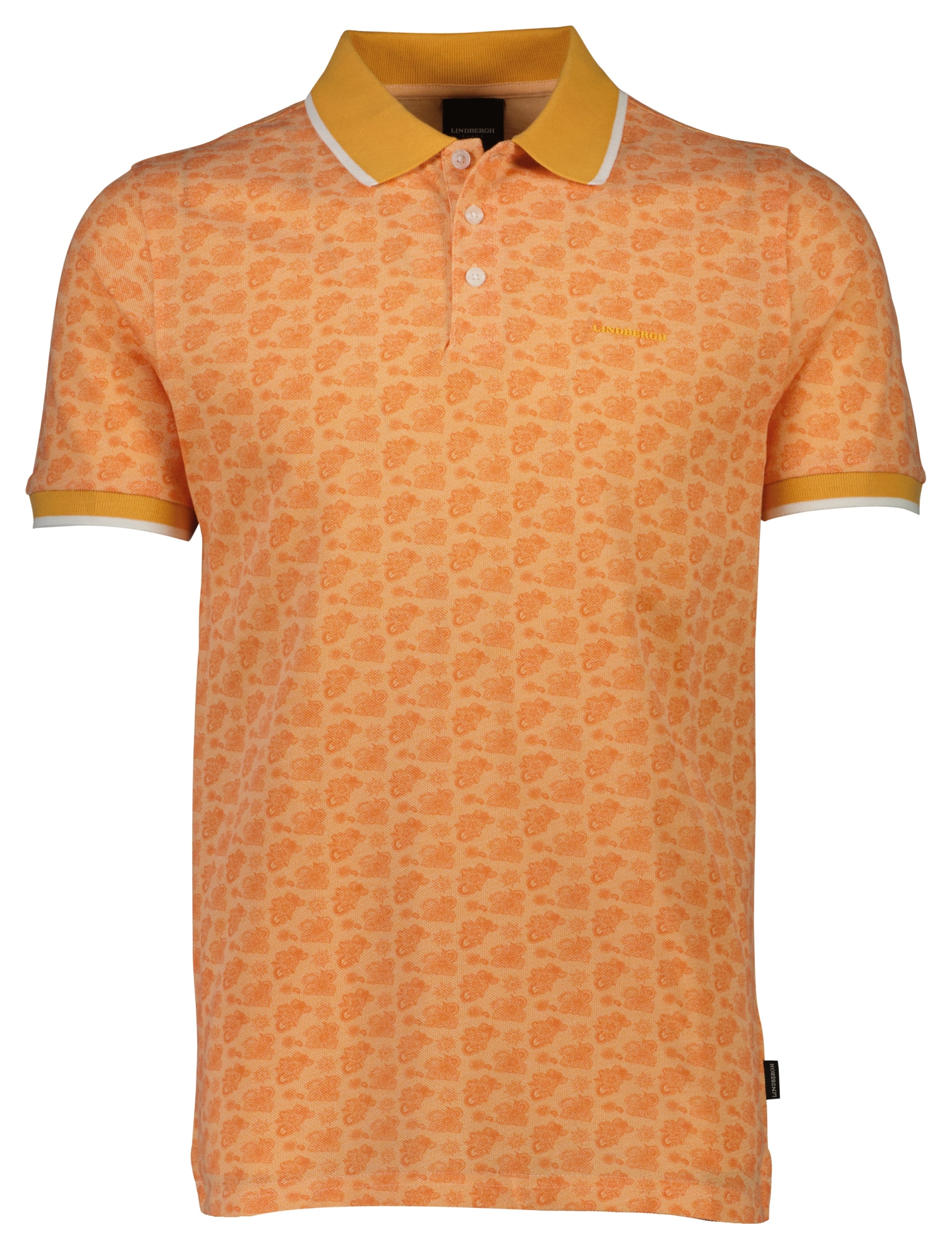 Lindbergh Poloshirt orange / lt apricot mix