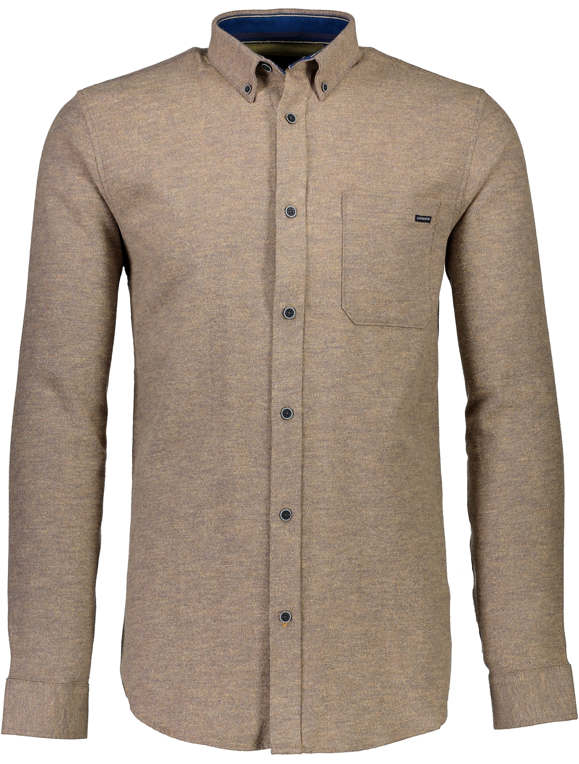 Lindbergh Casual skjorta brun / mid brown