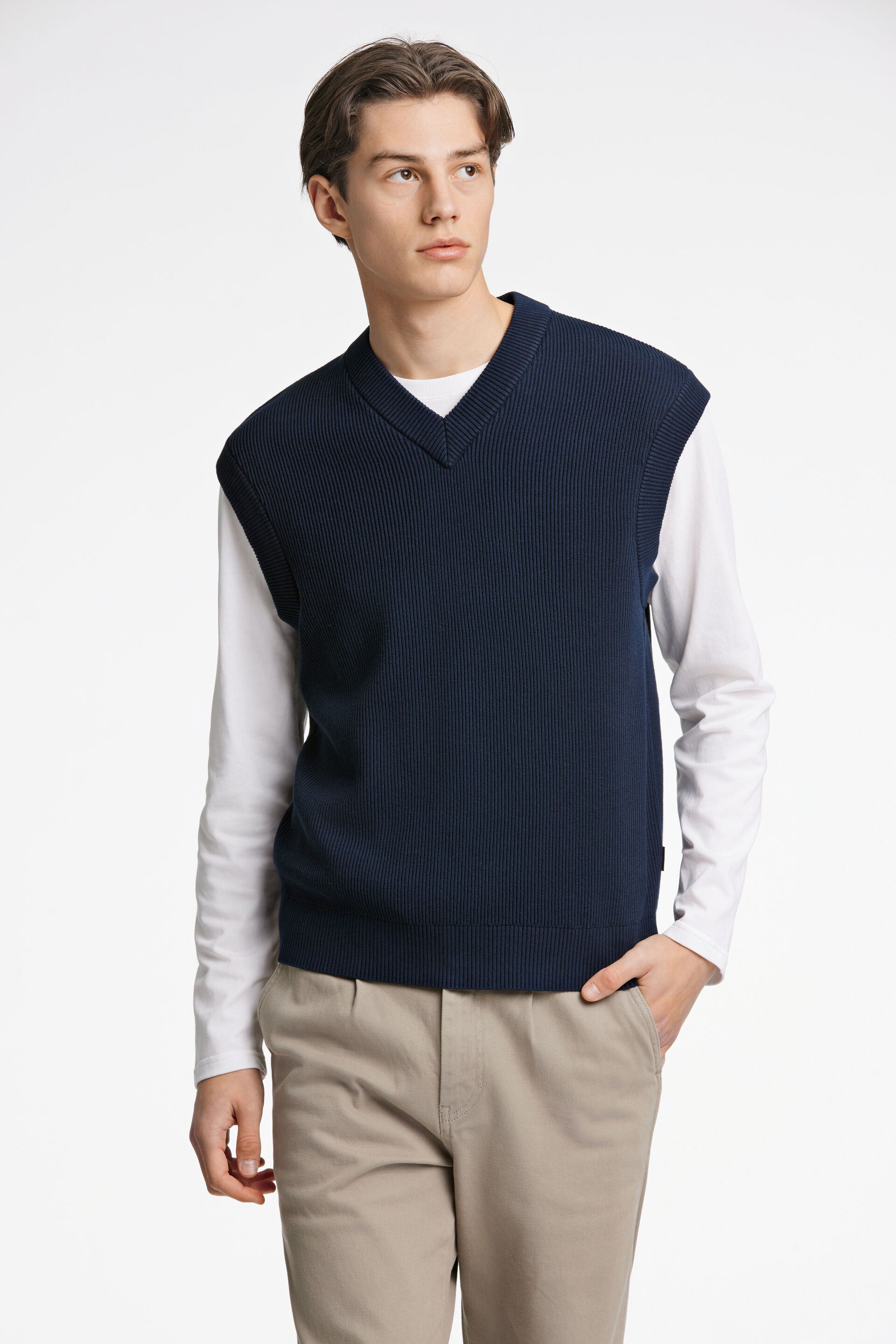 Knitted vest Knitted vest Blue 60-815033