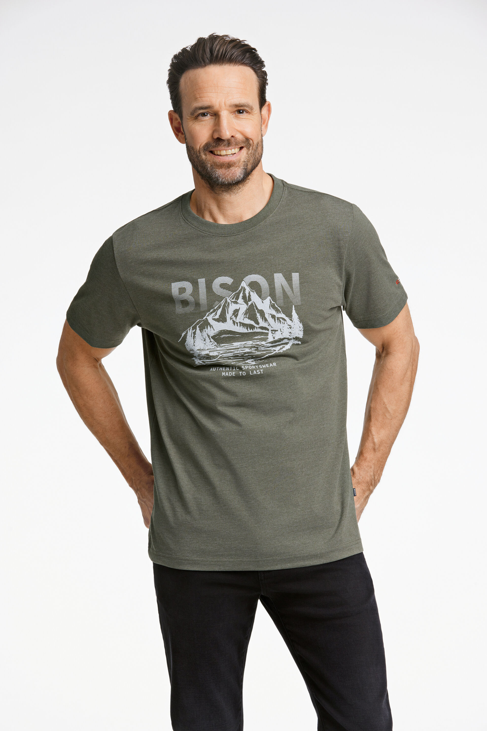 Bison  T-shirt Grøn 80-400103