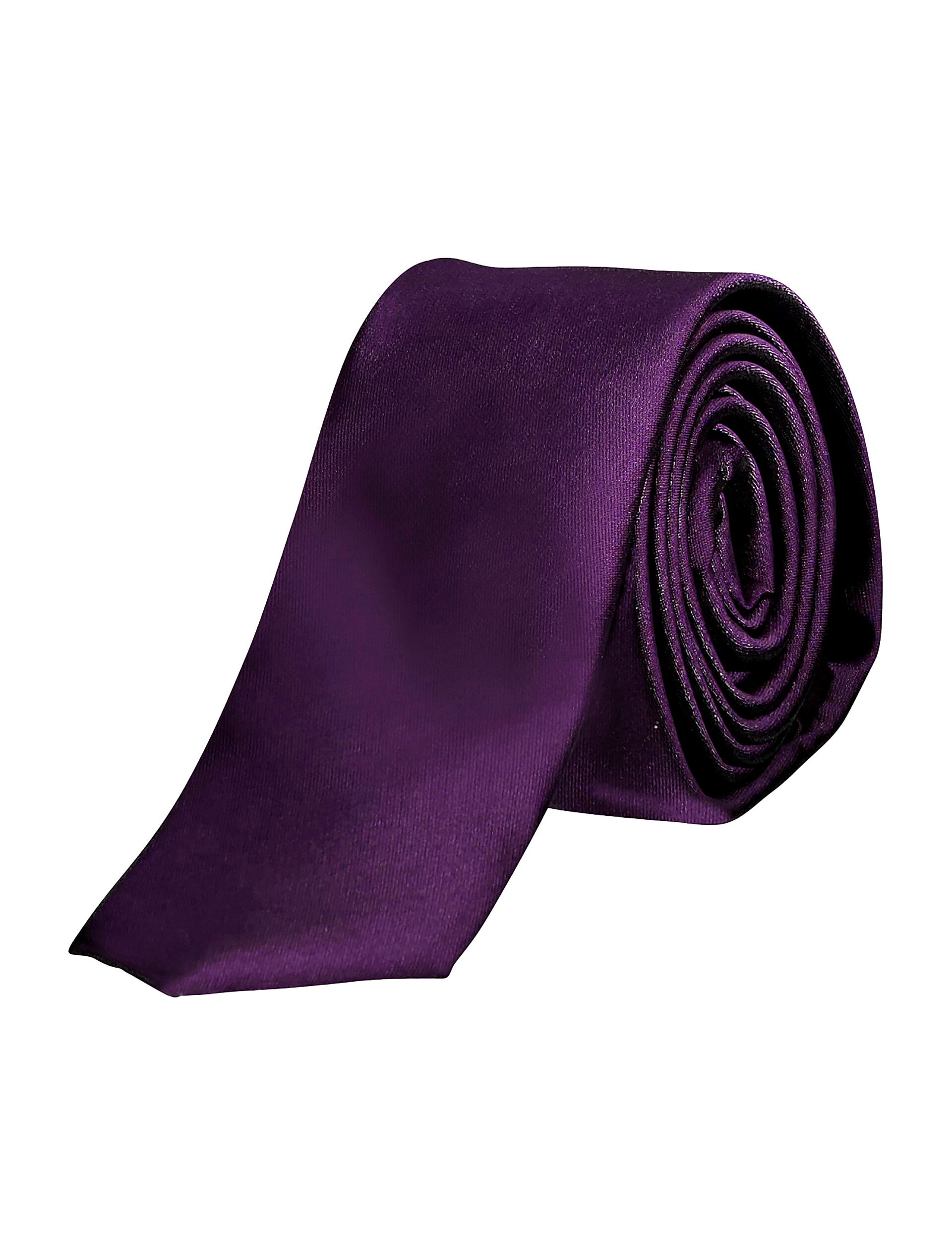 Ensfarvet lilla slips