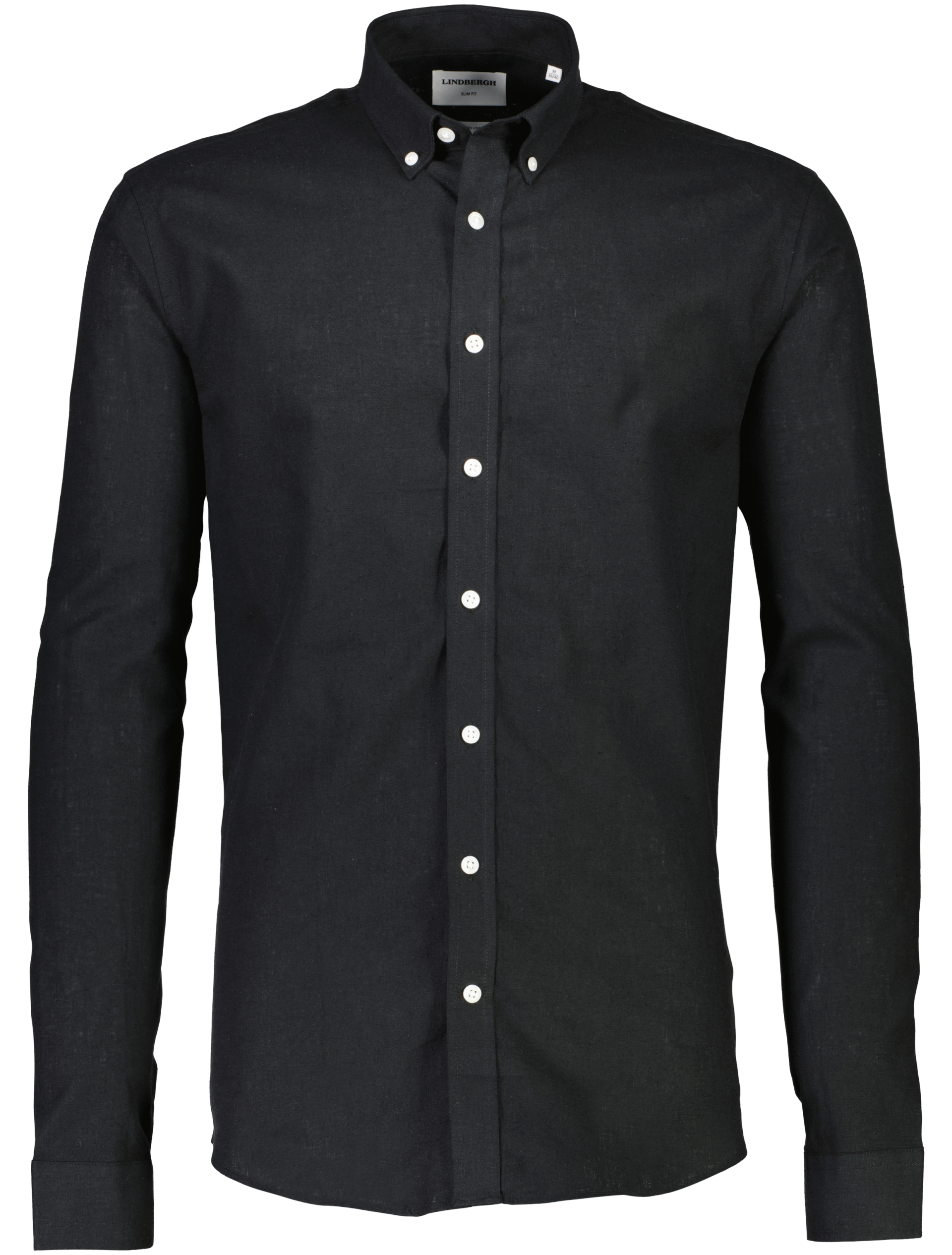 Lindbergh Linen shirt black / black