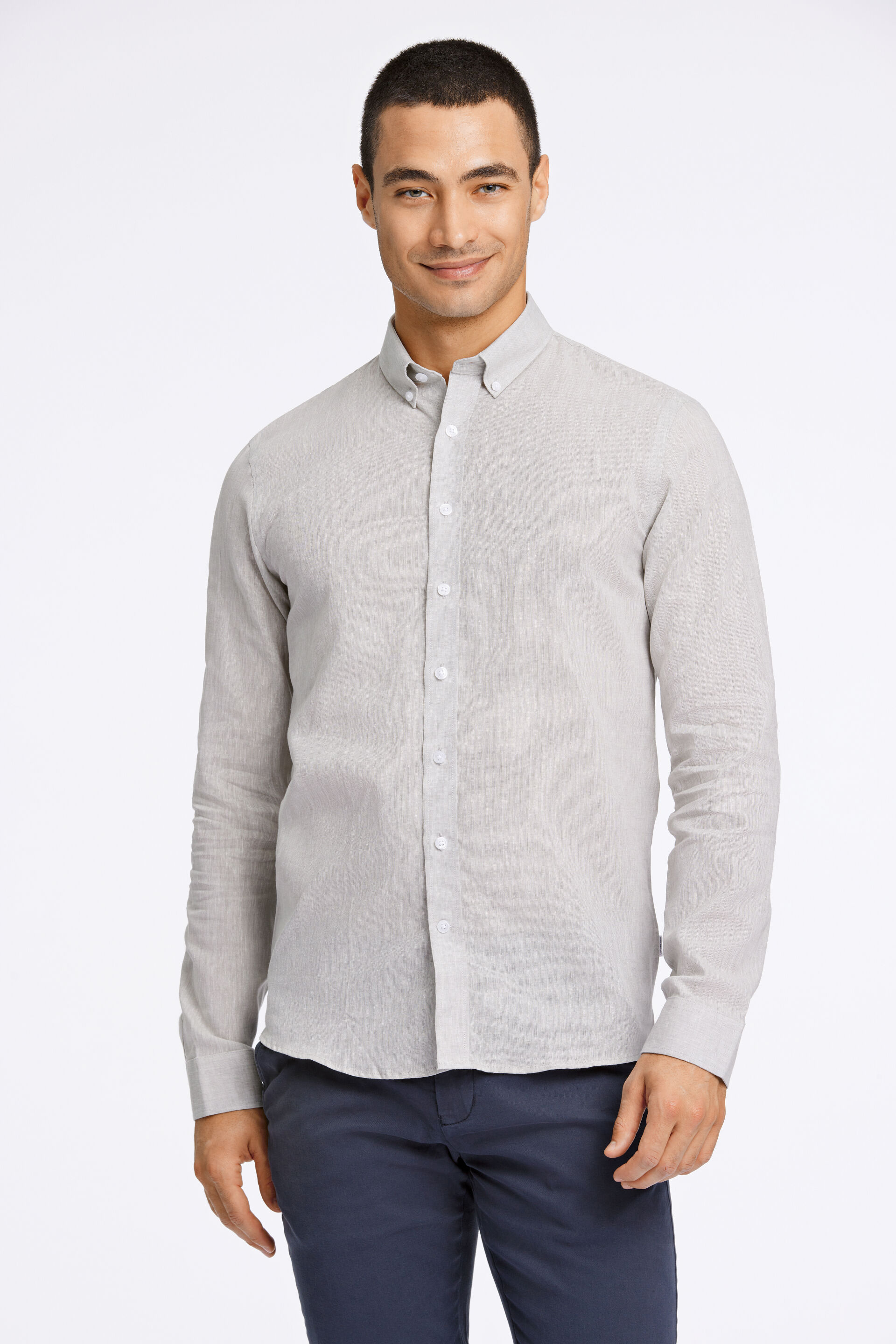 Linen shirt Linen shirt Grey 30-203344