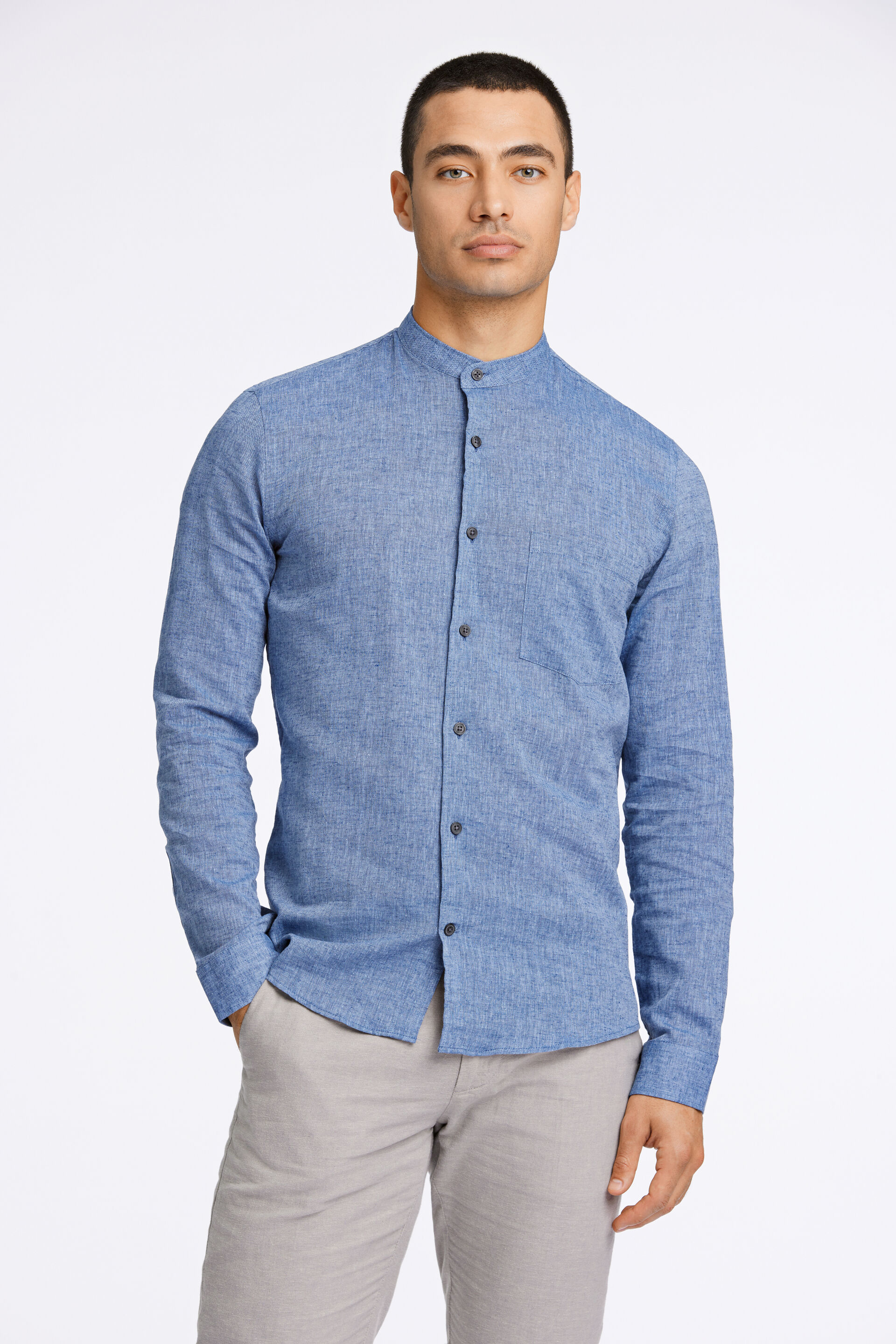 Linen shirt Linen shirt Blue 30-203344A