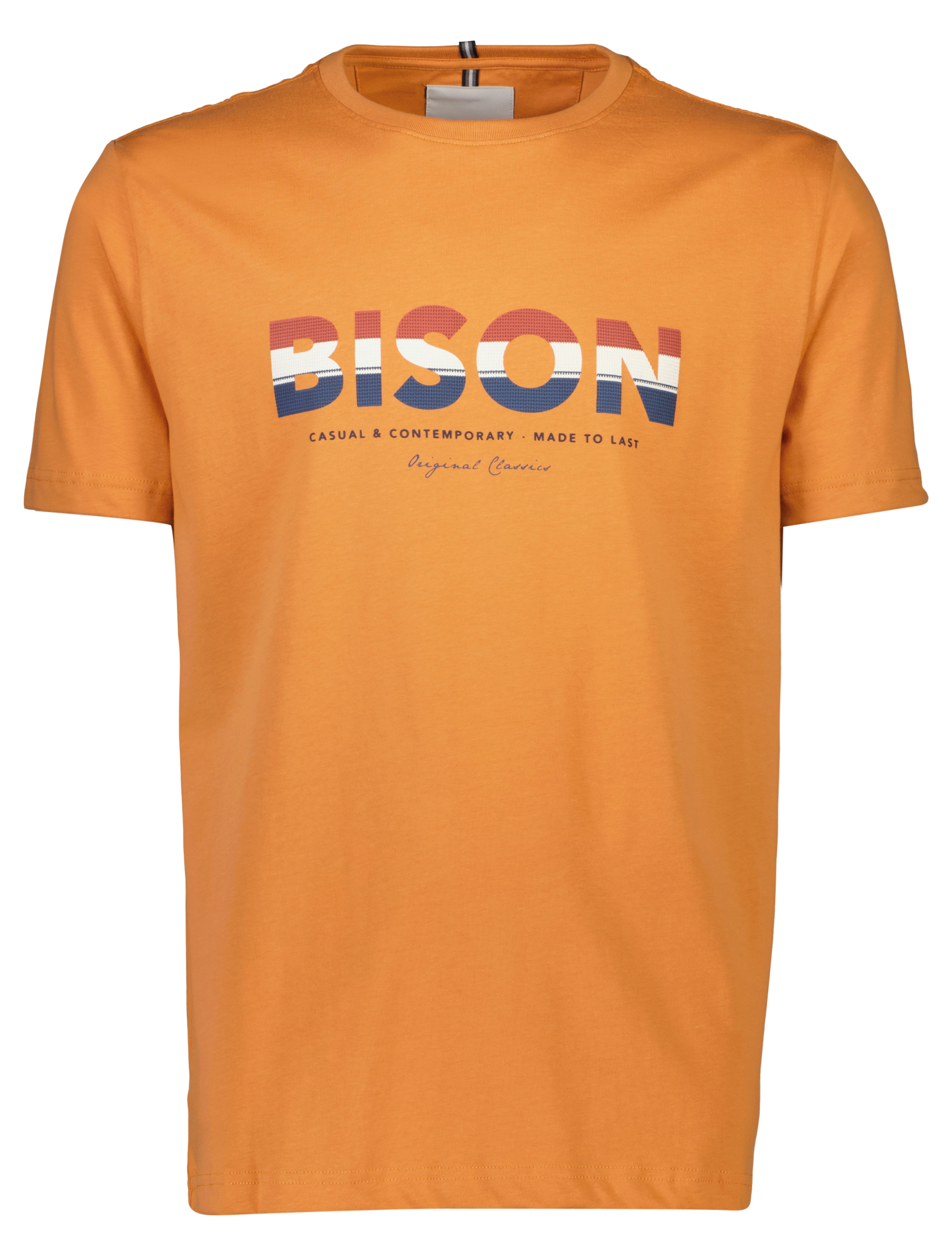 Bison T-shirt orange / lt orange