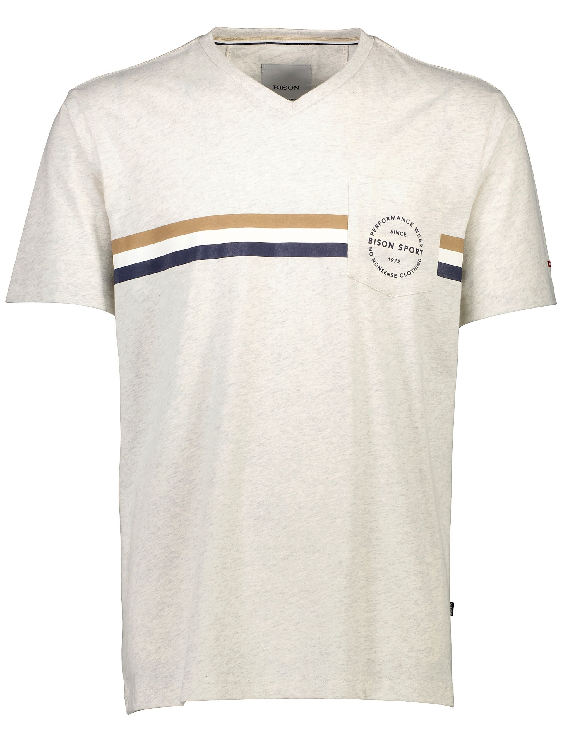 Bison  T-shirt Hvid 80-400111PLUS