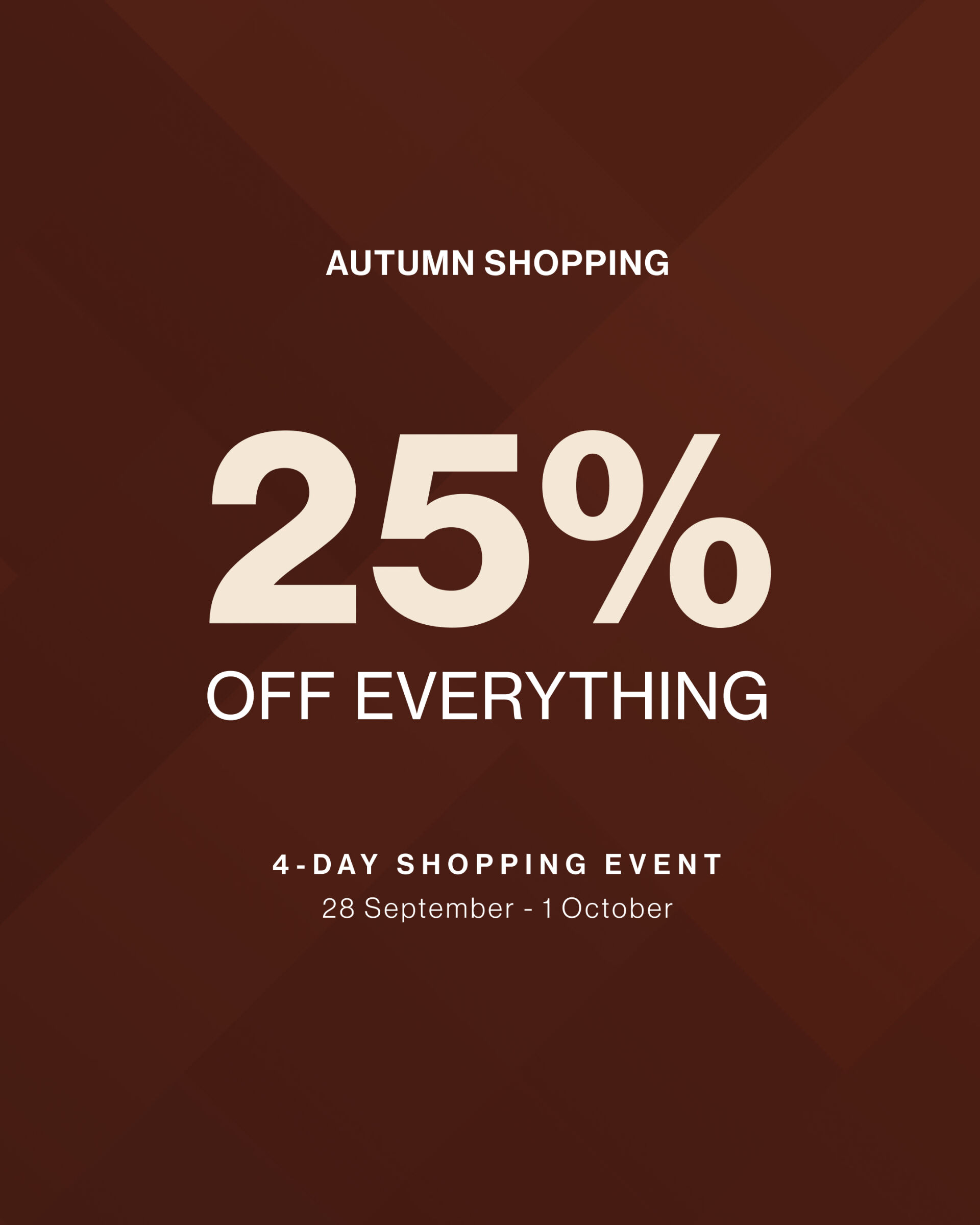 4-day shopping event