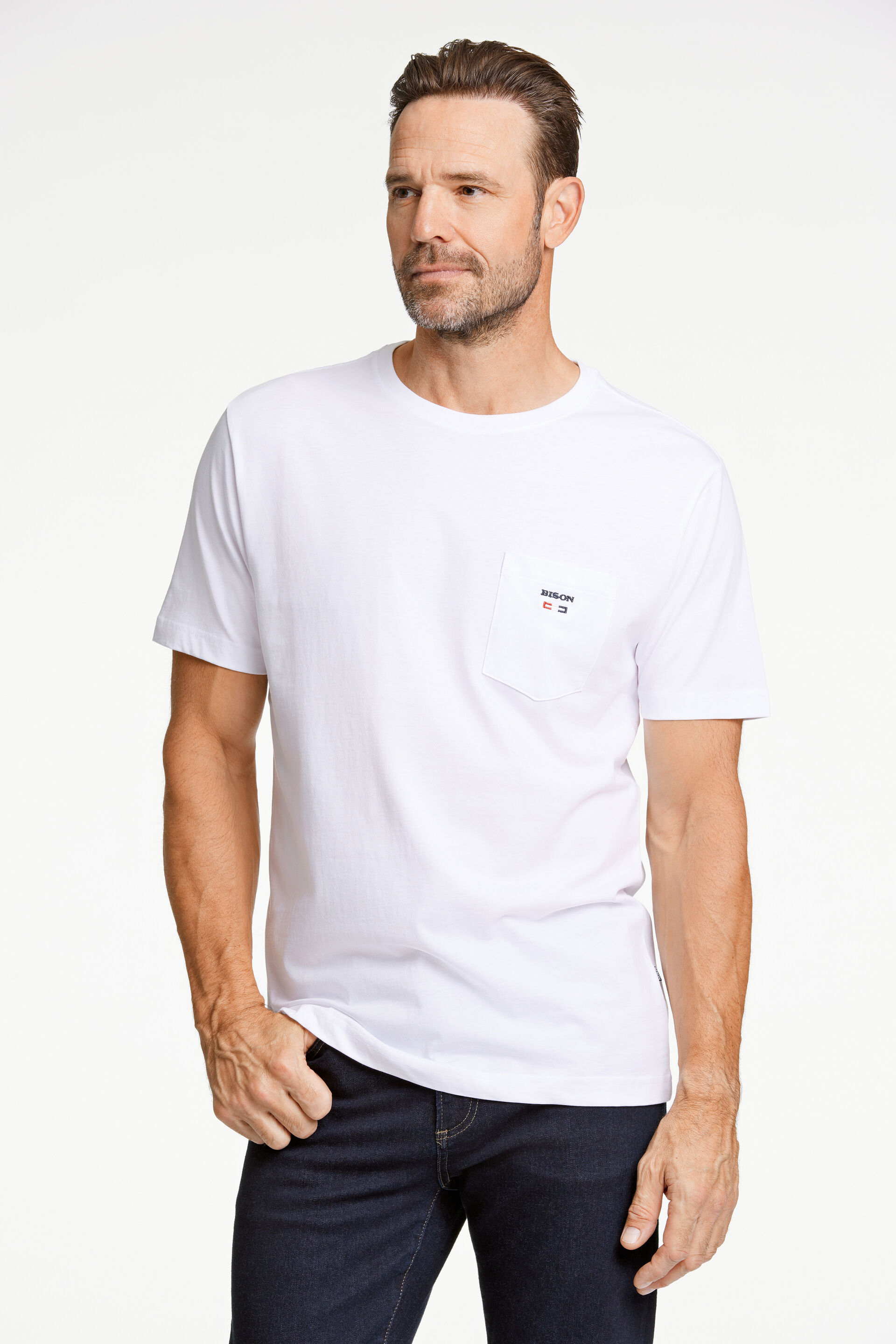 Bison  T-shirt Hvid 80-400108