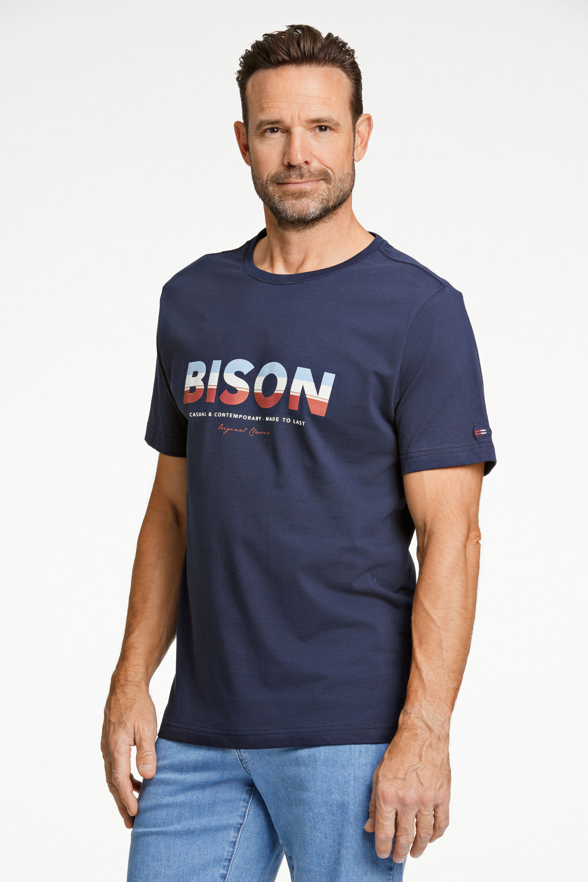 Bison  T-shirt Blå 80-400113
