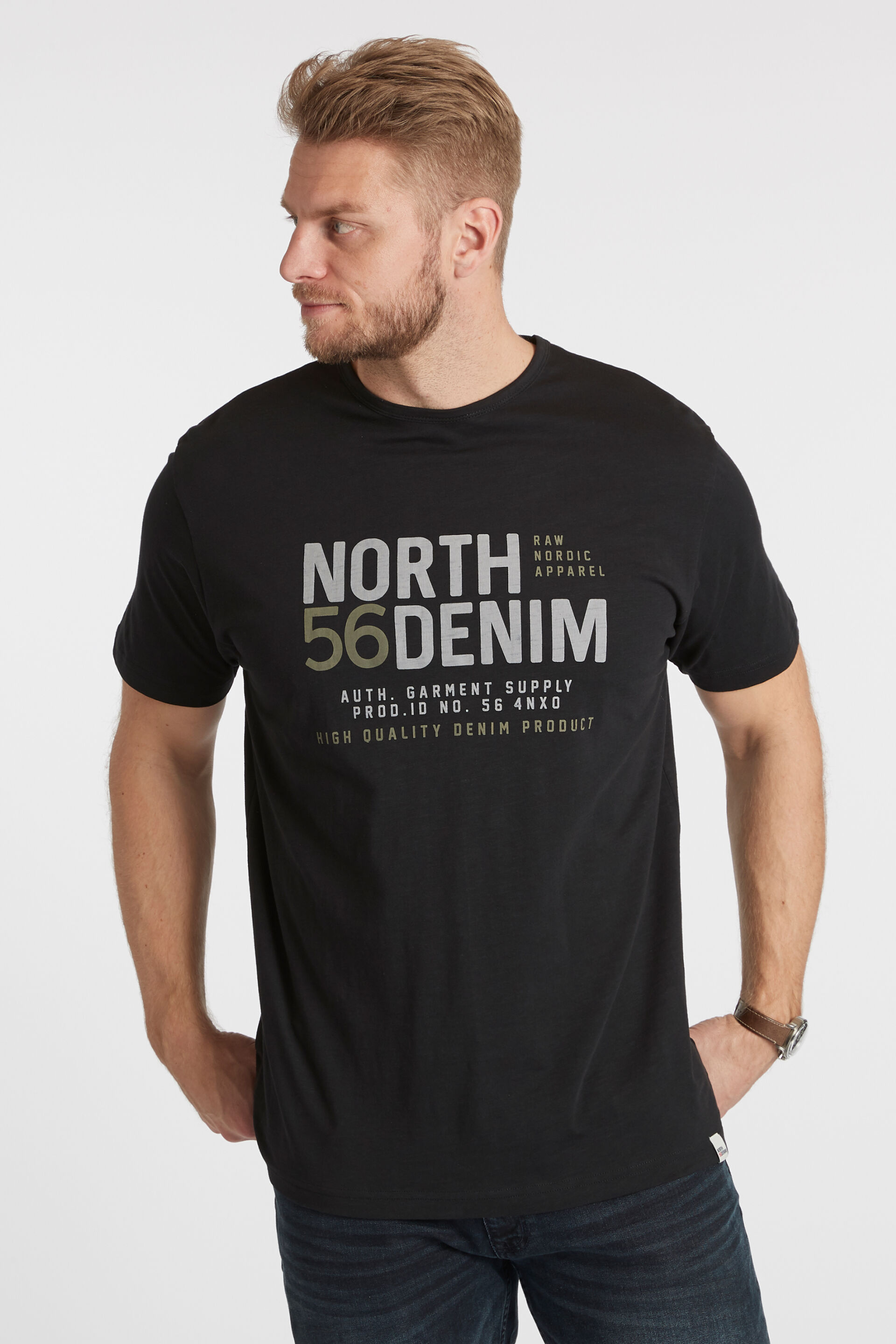 North  T-shirt Sort 90-400952