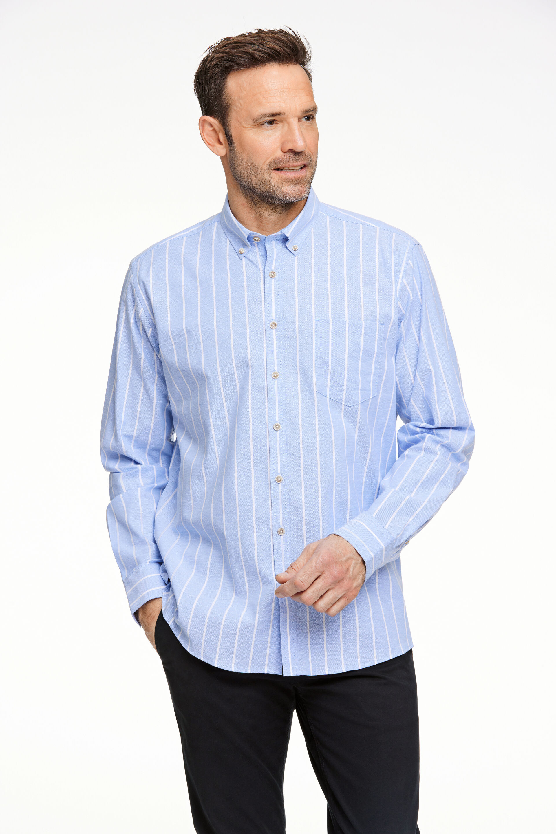 Jack's  Oxfordskjorta Blå 3-210114