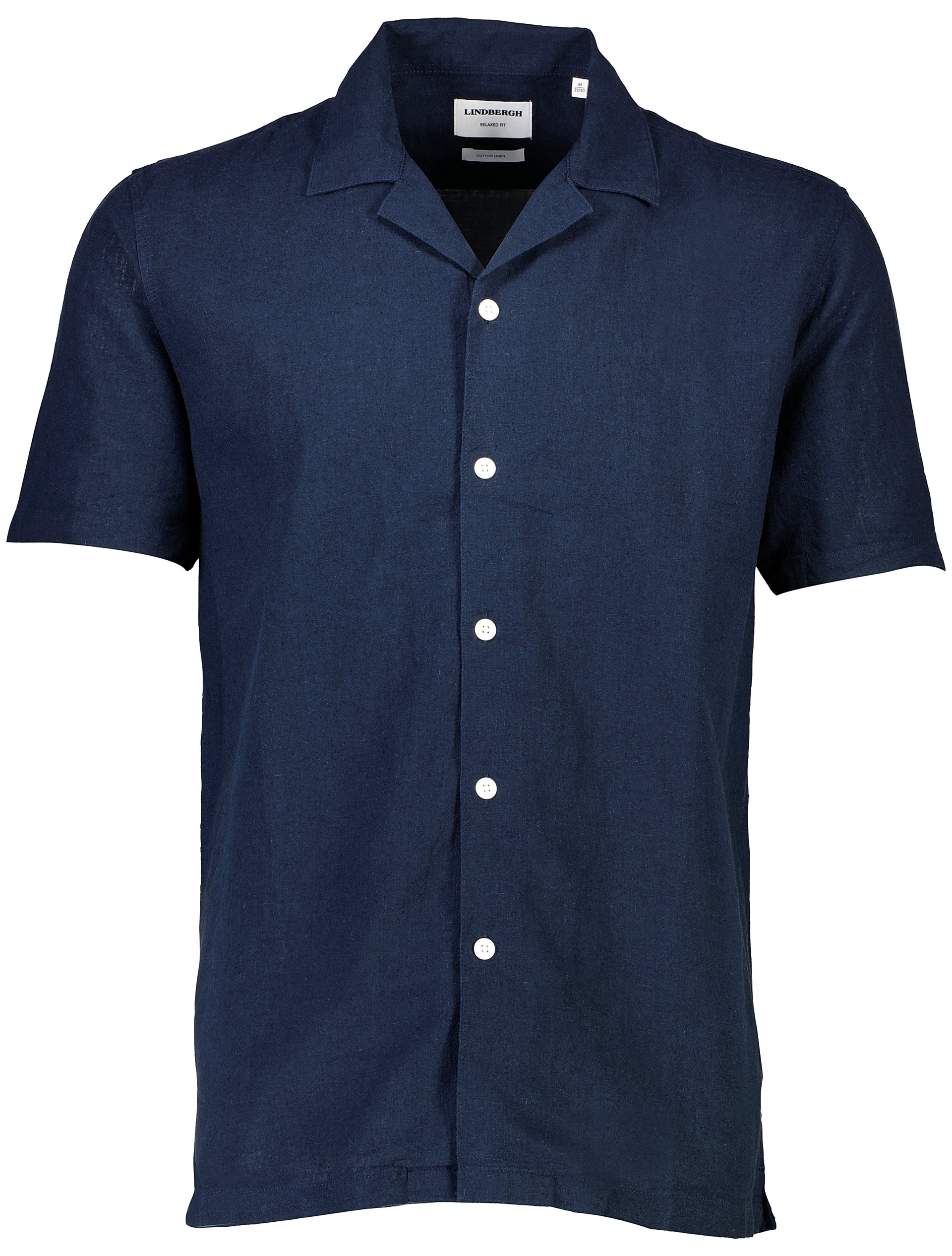 Lindbergh Linen shirt blue / navy
