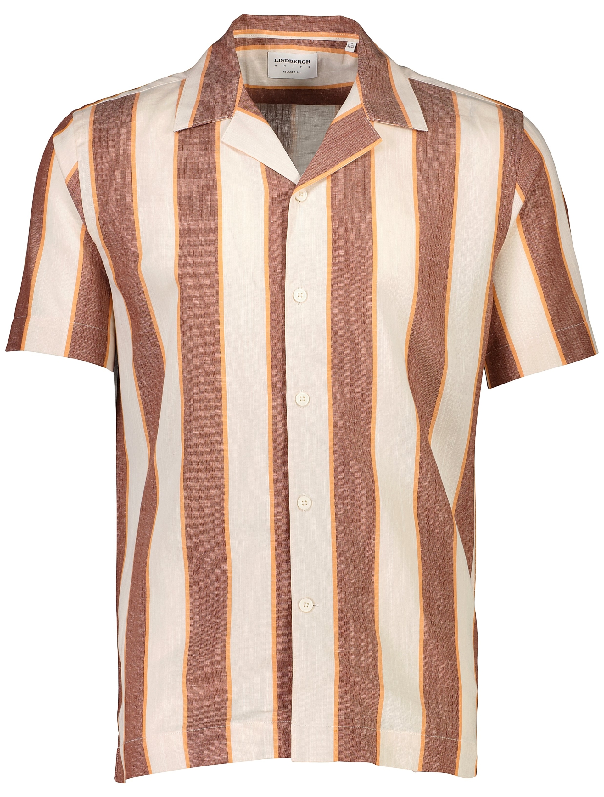 Lindbergh Linen shirt orange / burnt clay