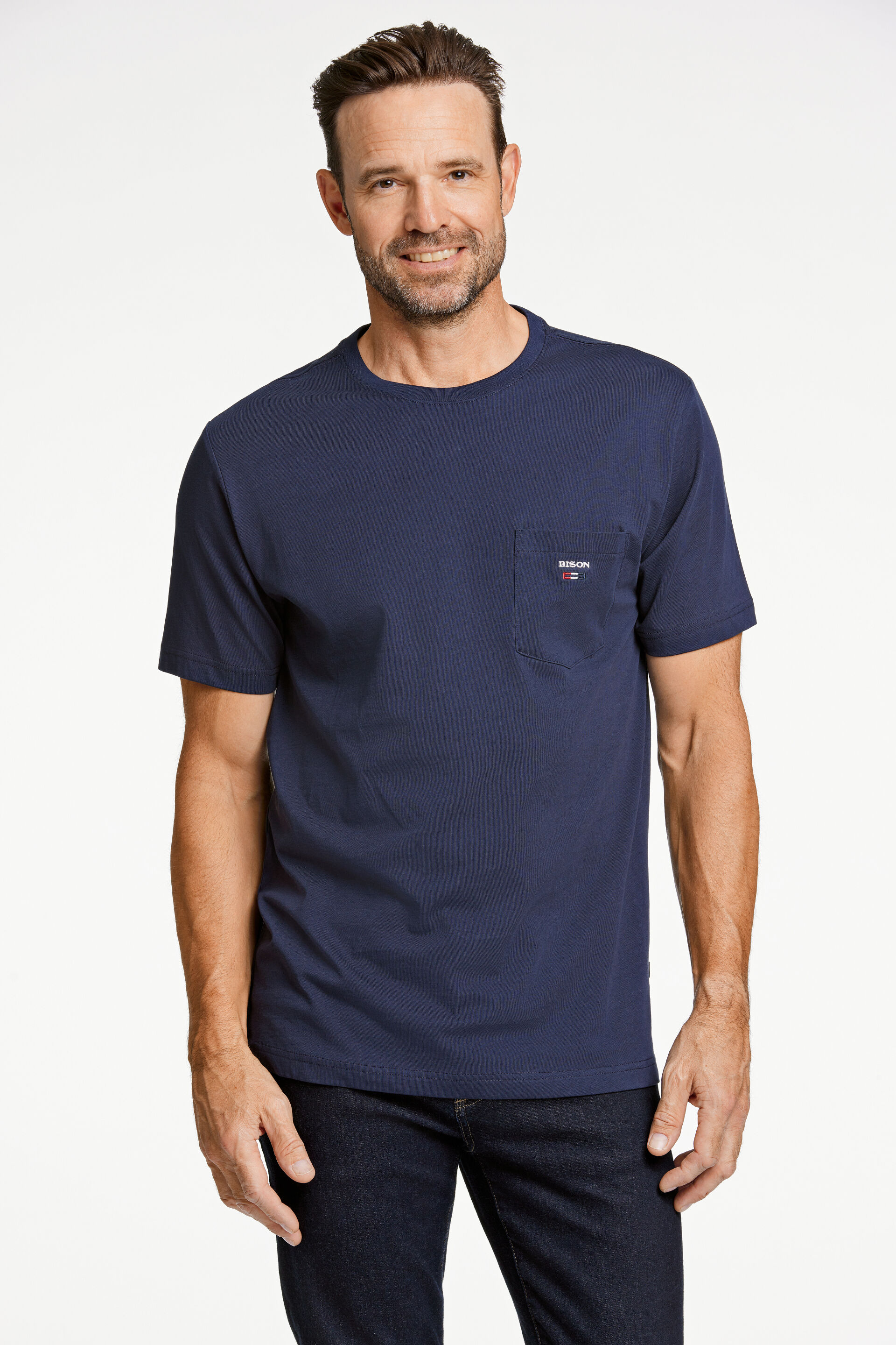 Bison  T-shirt Blå 80-400108