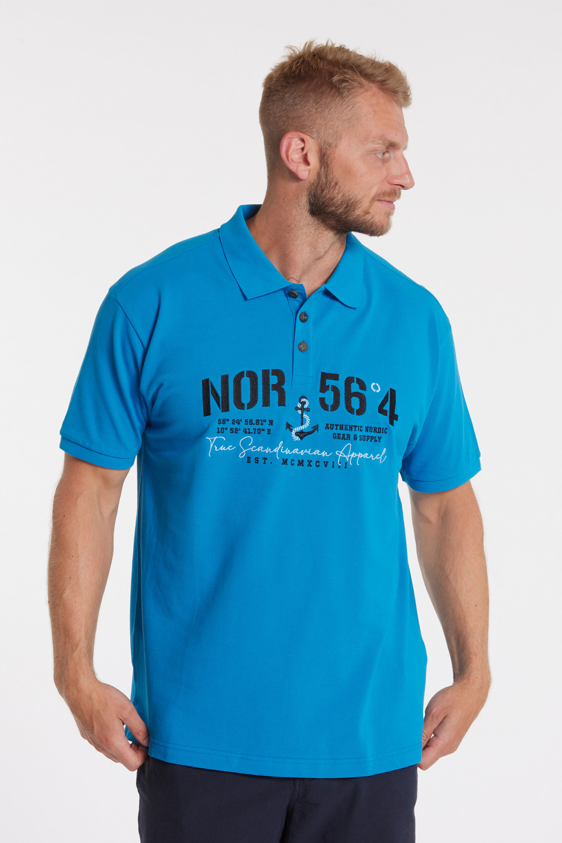 North  Poloshirt Blå 90-400970