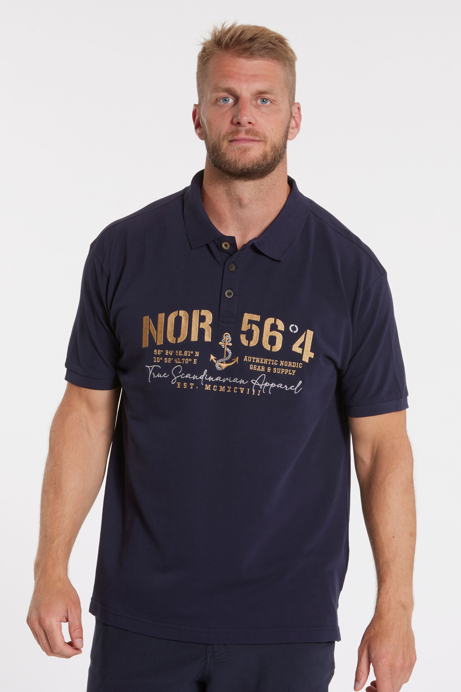 North  Poloshirt Blå 90-400970