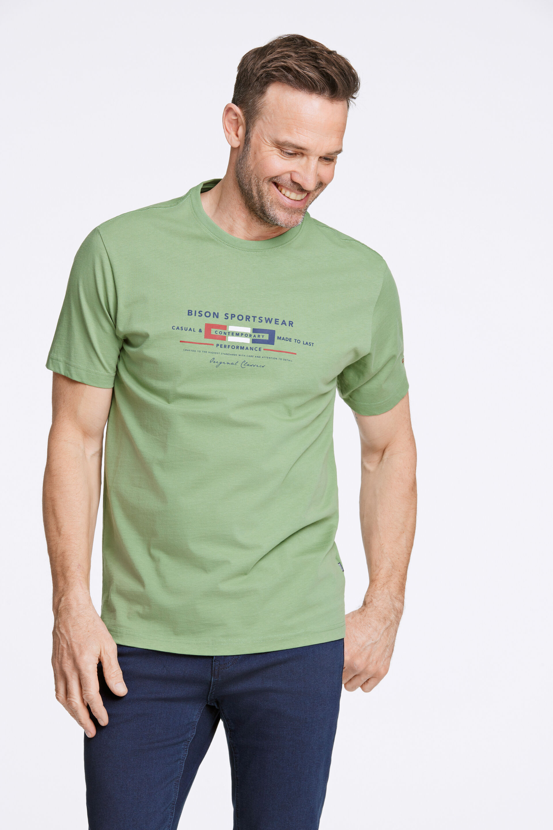 Bison  T-shirt Grøn 80-400115A