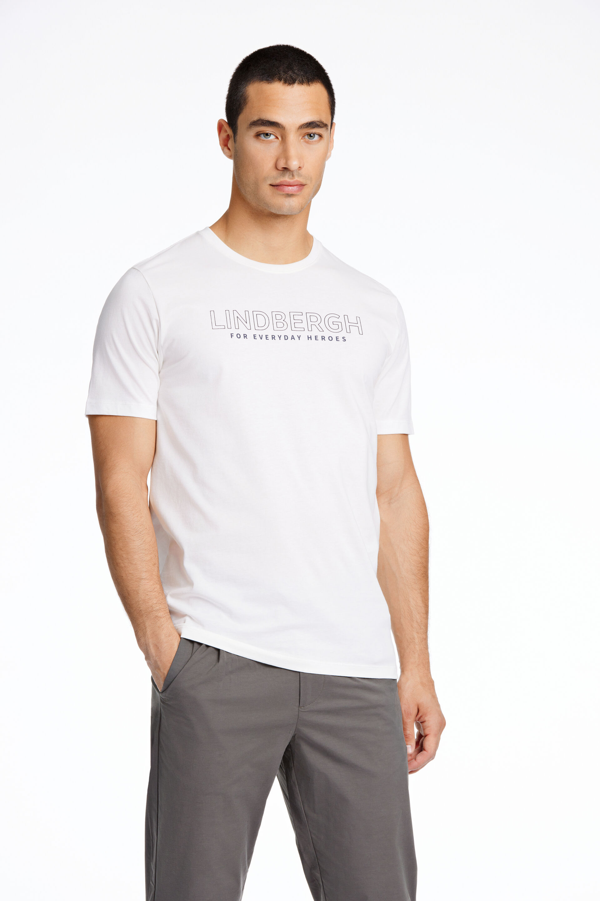 Lindbergh  T-shirt Hvid 30-400214