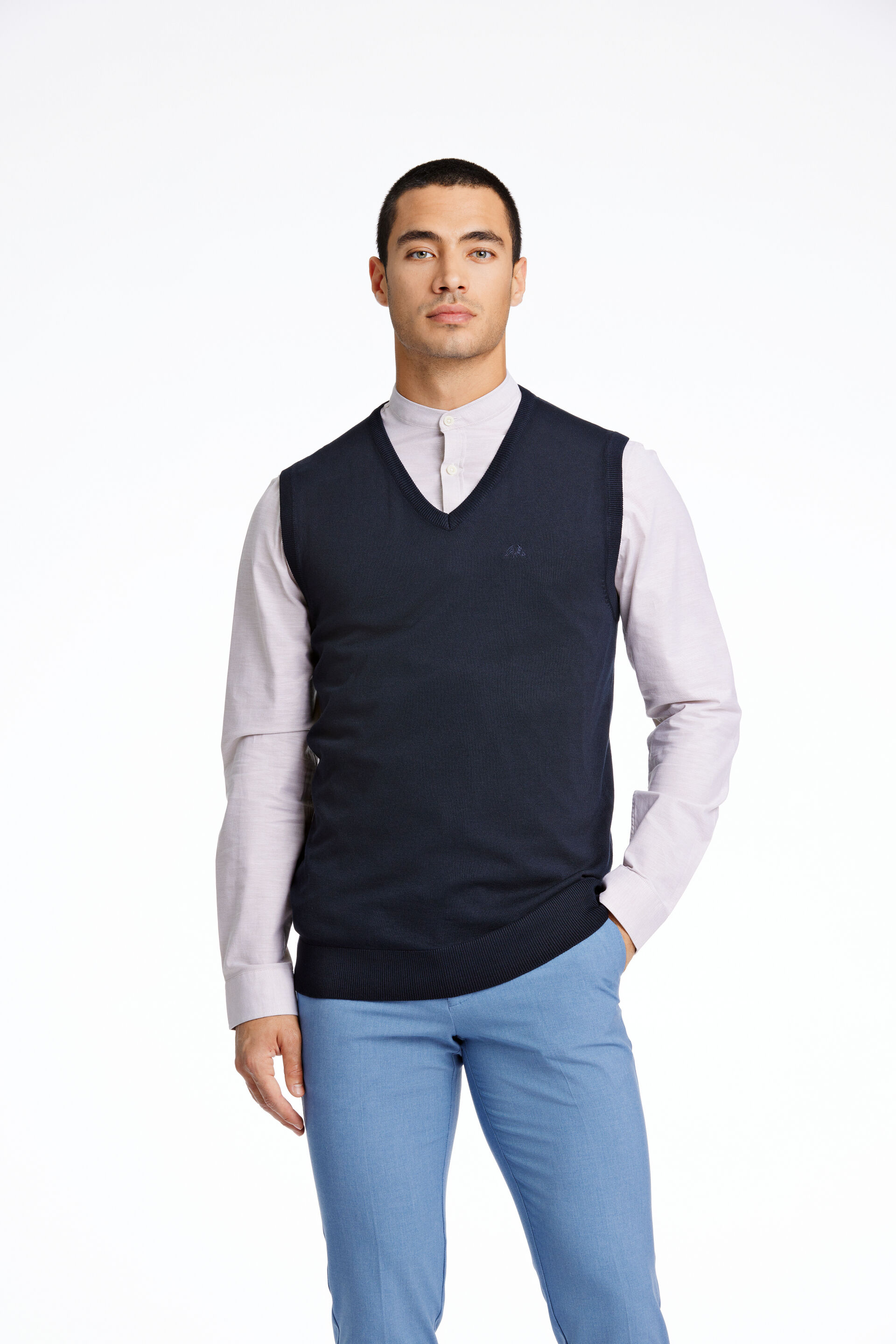 Knitted vest Knitted vest Blue 30-800160