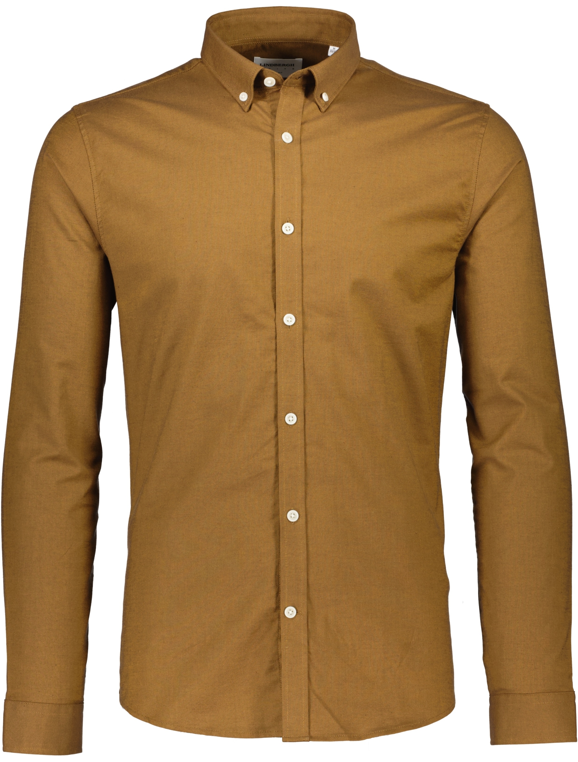 Lindbergh Oxfordskjorta brun / deep brown mix