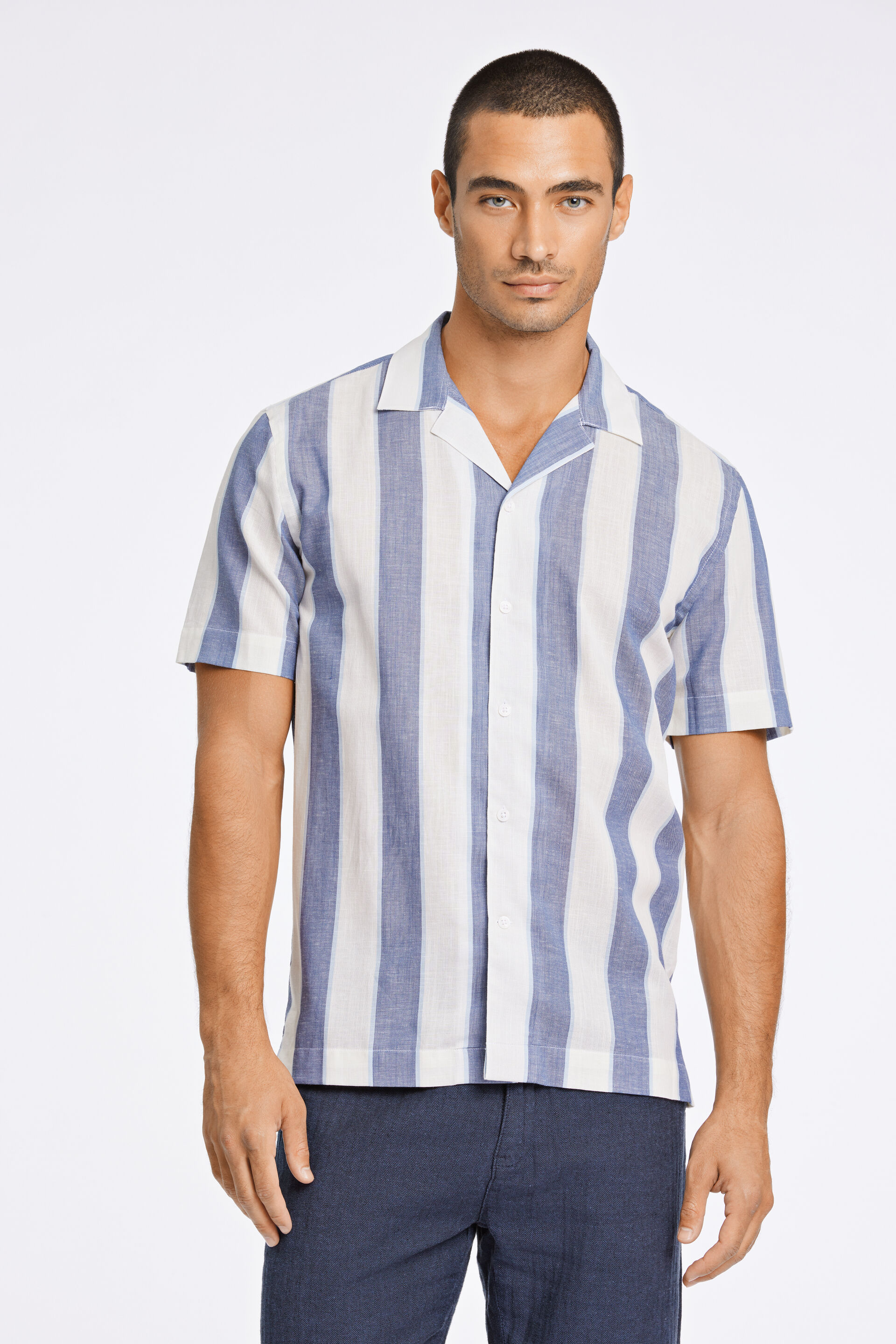 Linen shirt Linen shirt Blue 30-203419