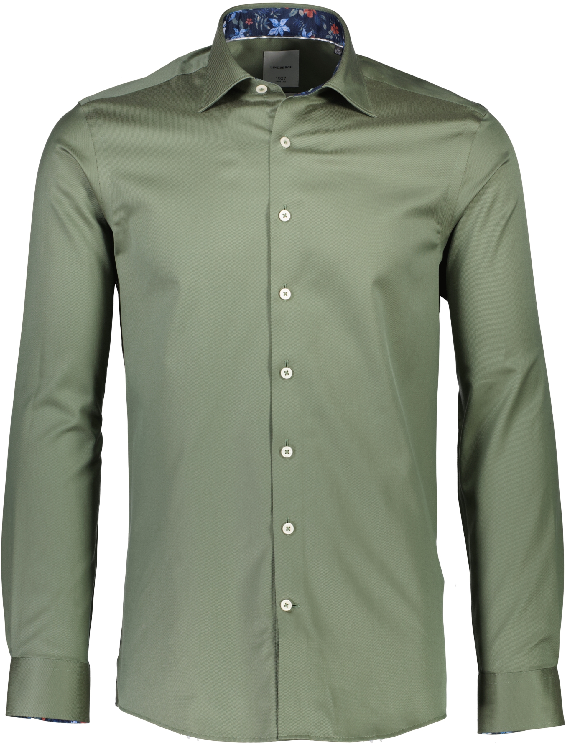 Lindbergh Business casual skjorta grön / army