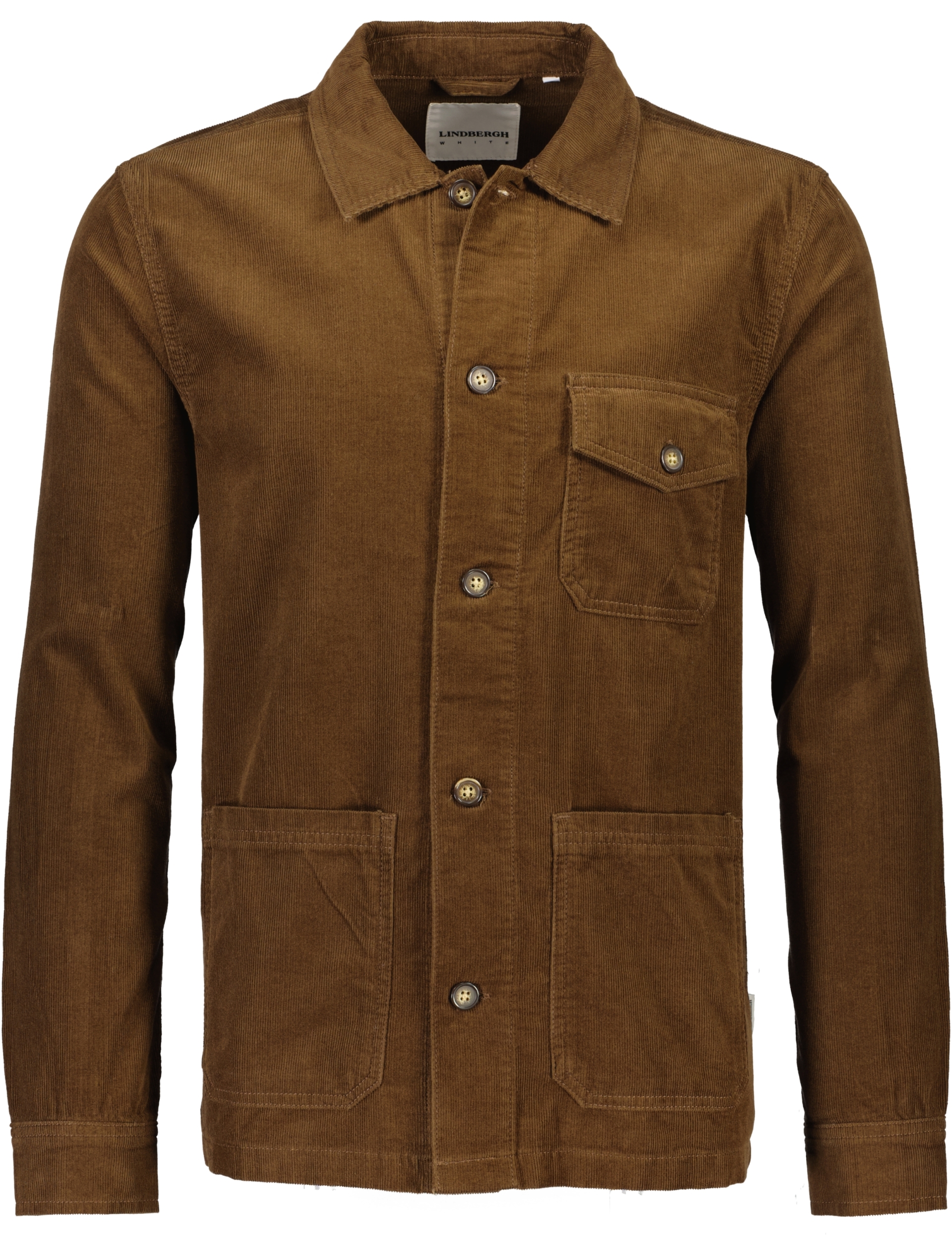 Lindbergh Corduroy skjorta brun / brown
