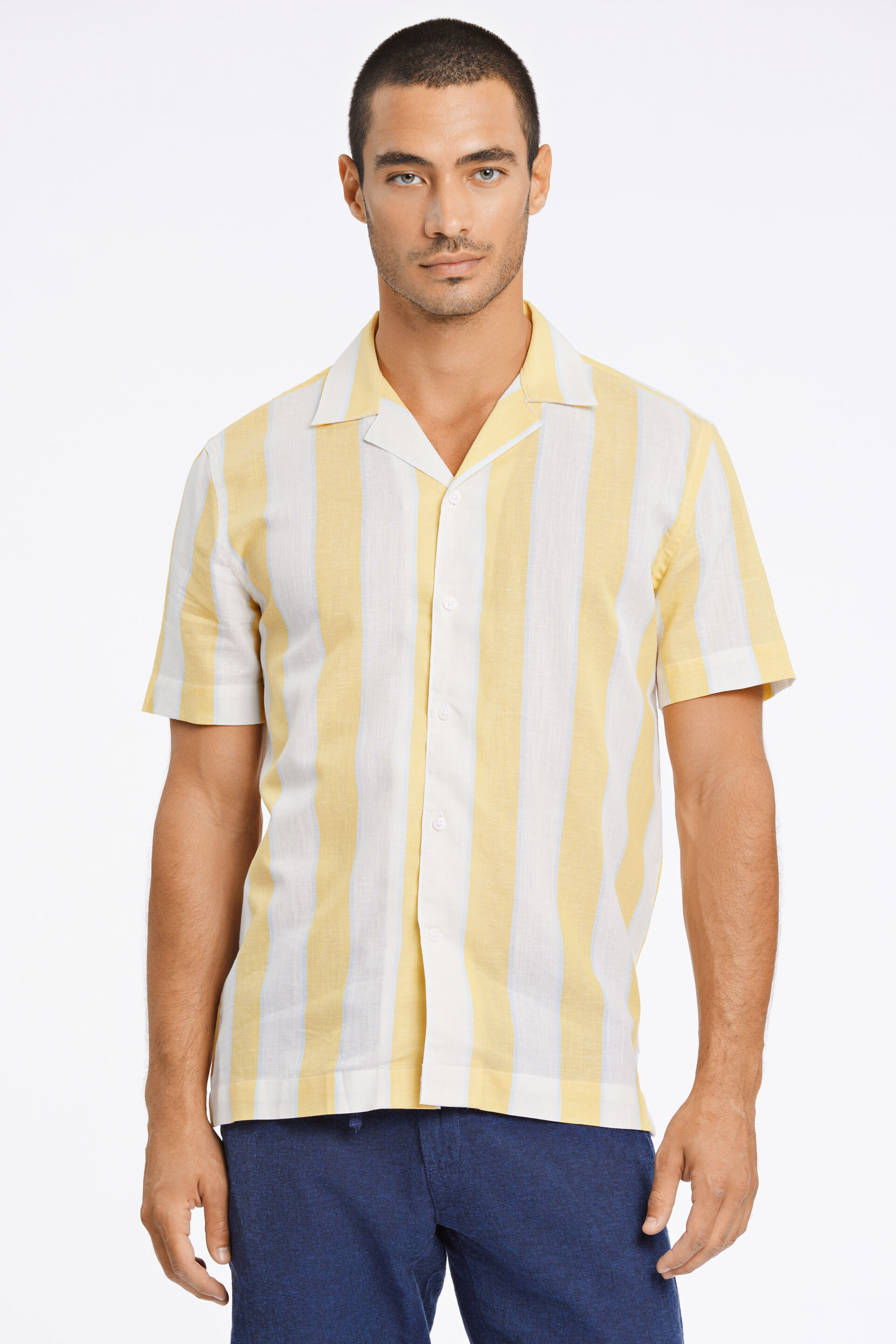 Linen shirt Linen shirt Yellow 30-203419