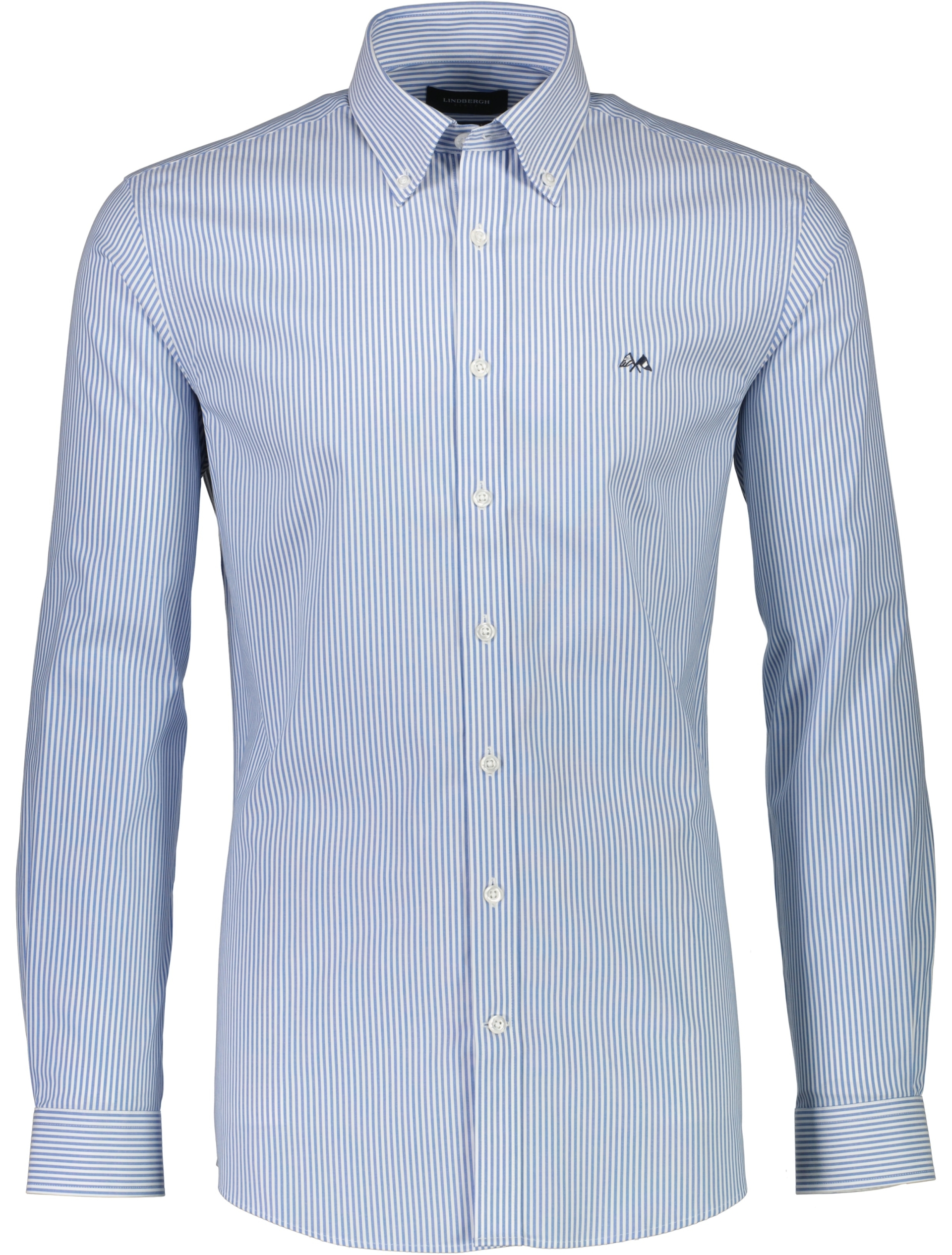 Lindbergh Business casual skjorte blå / light blue stripe