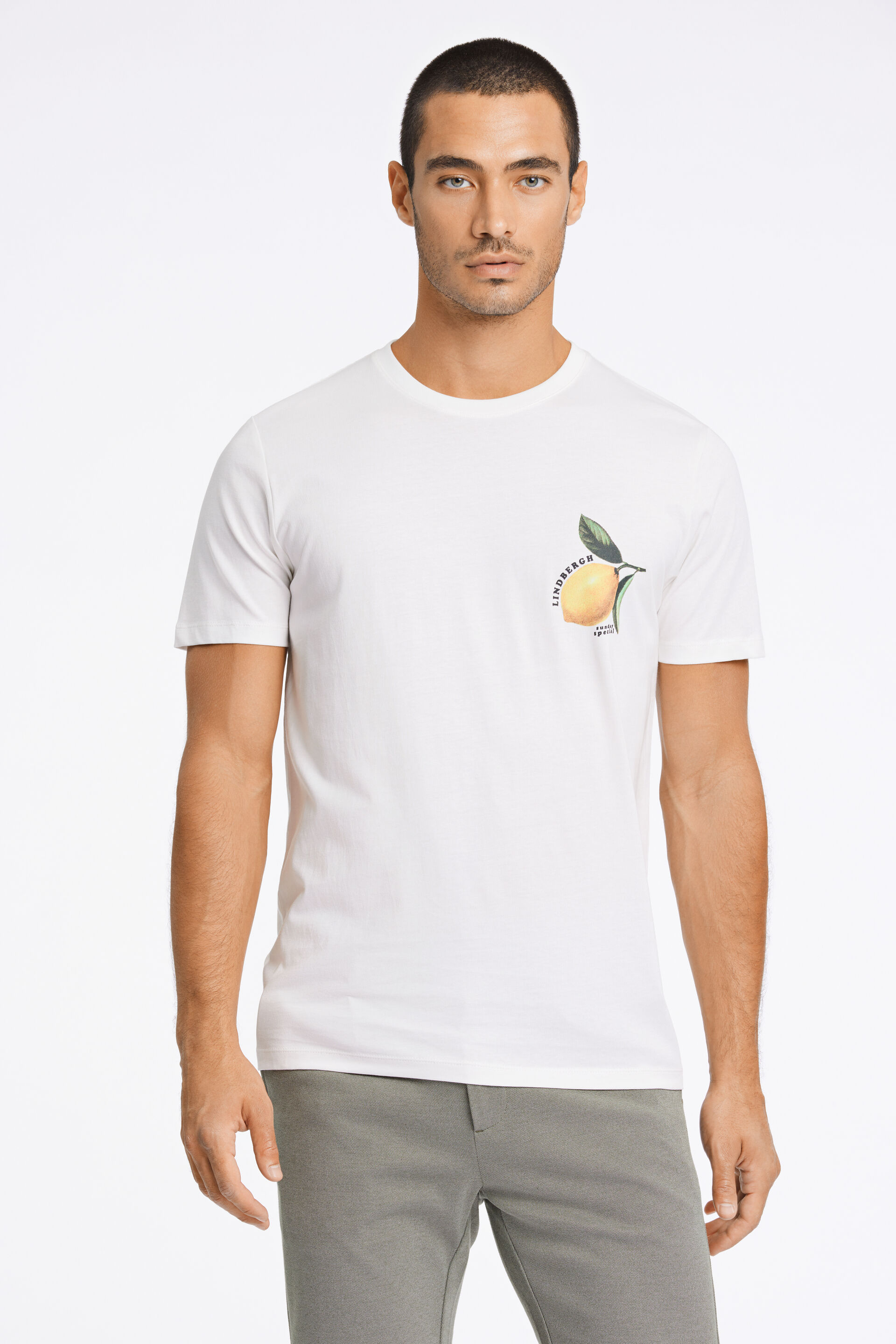 Lindbergh  T-shirt Hvid 30-400220