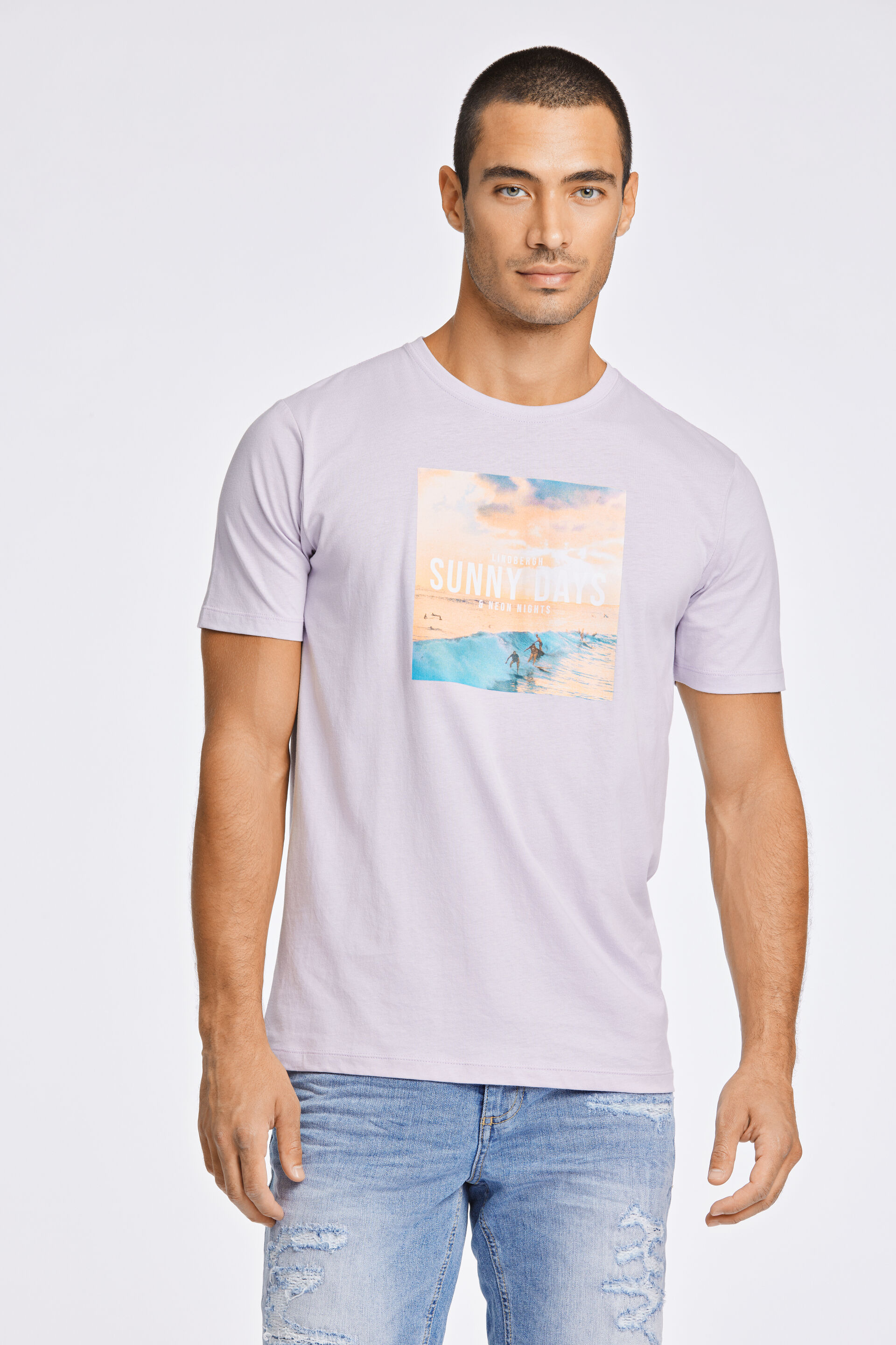 Lindbergh  T-shirt Lilla 30-400225