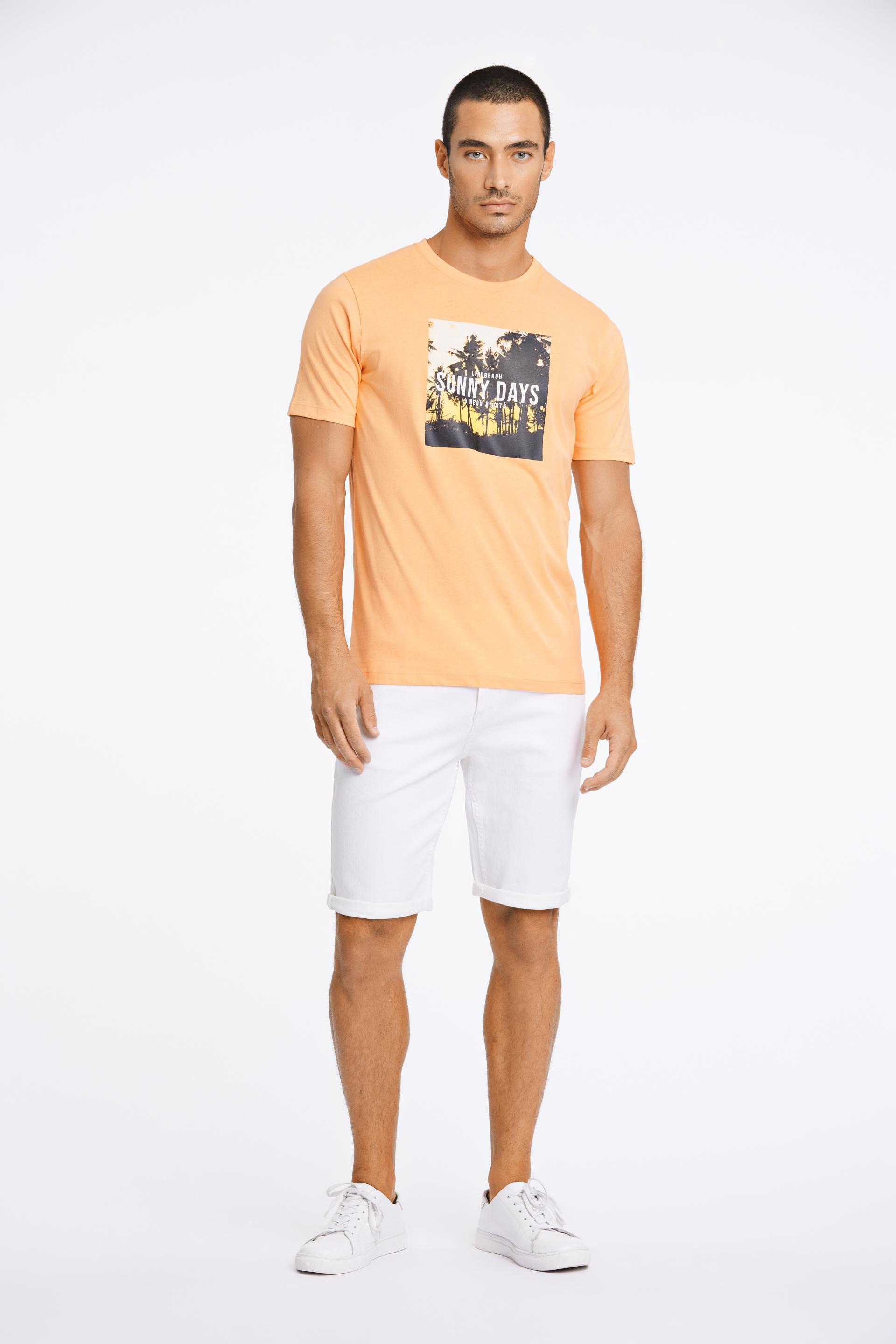 Lindbergh T-shirt orange / pastel orange
