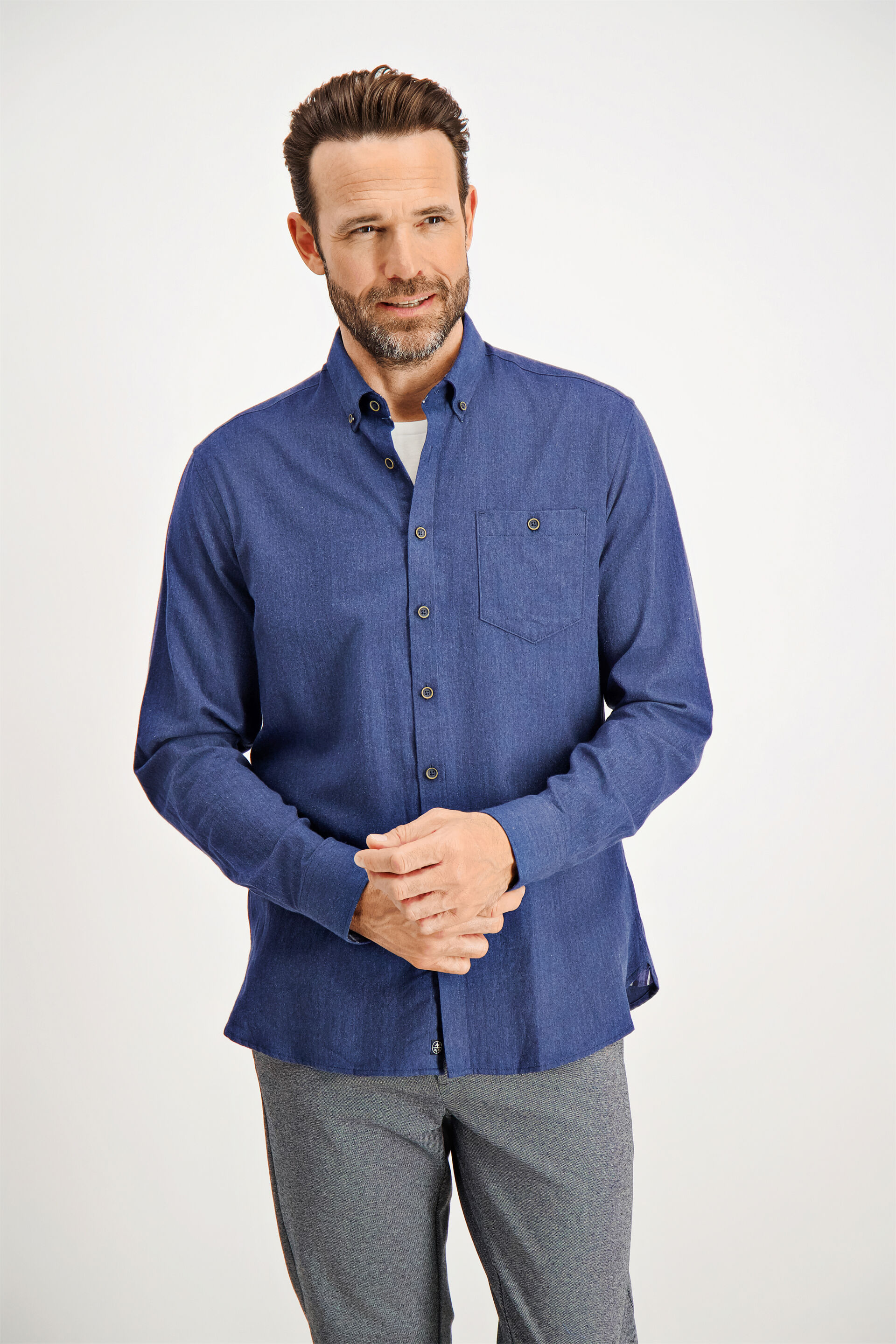 Jack's  Flannelskjorte Blå 3-210082