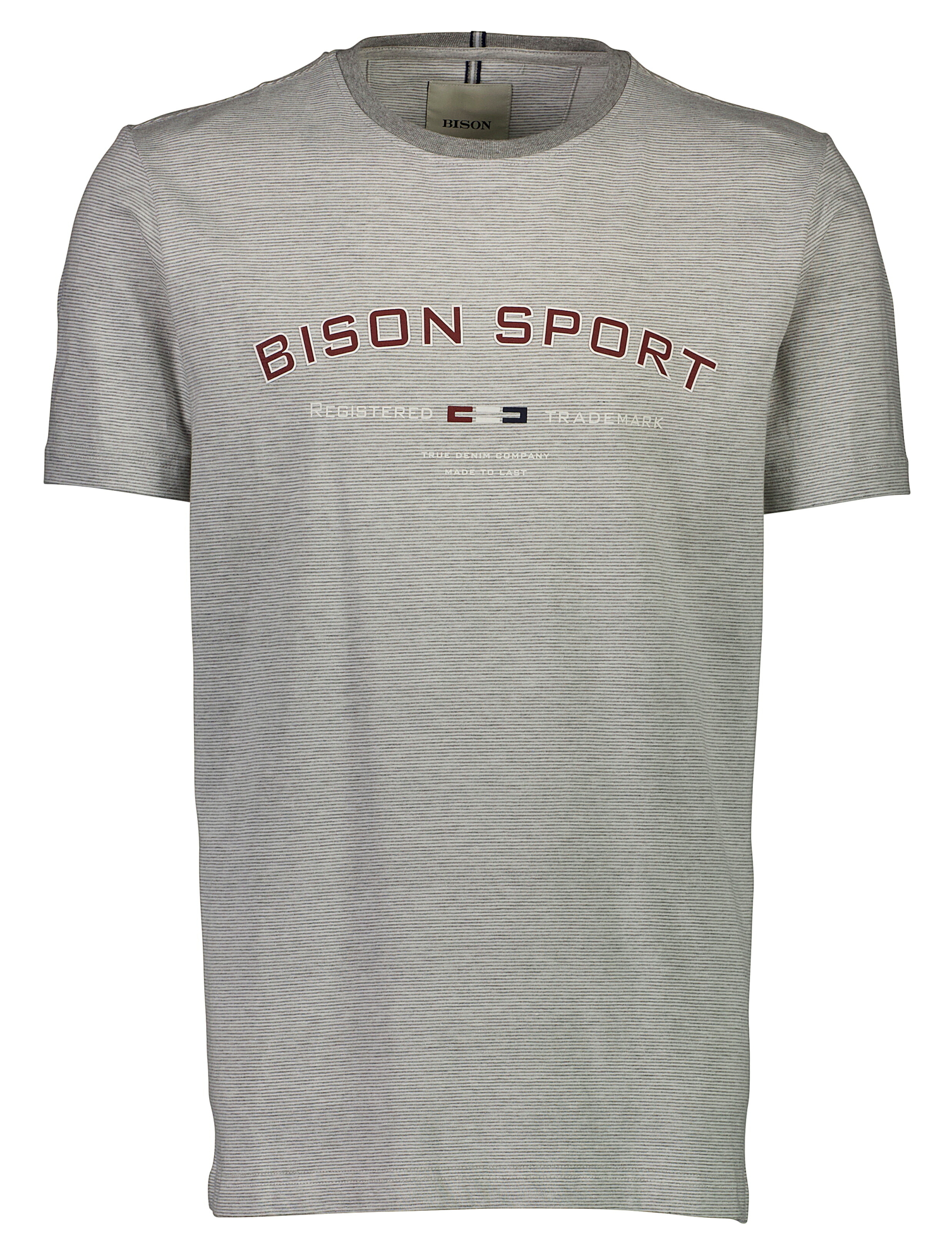 Bison T-shirt grå / grey mel