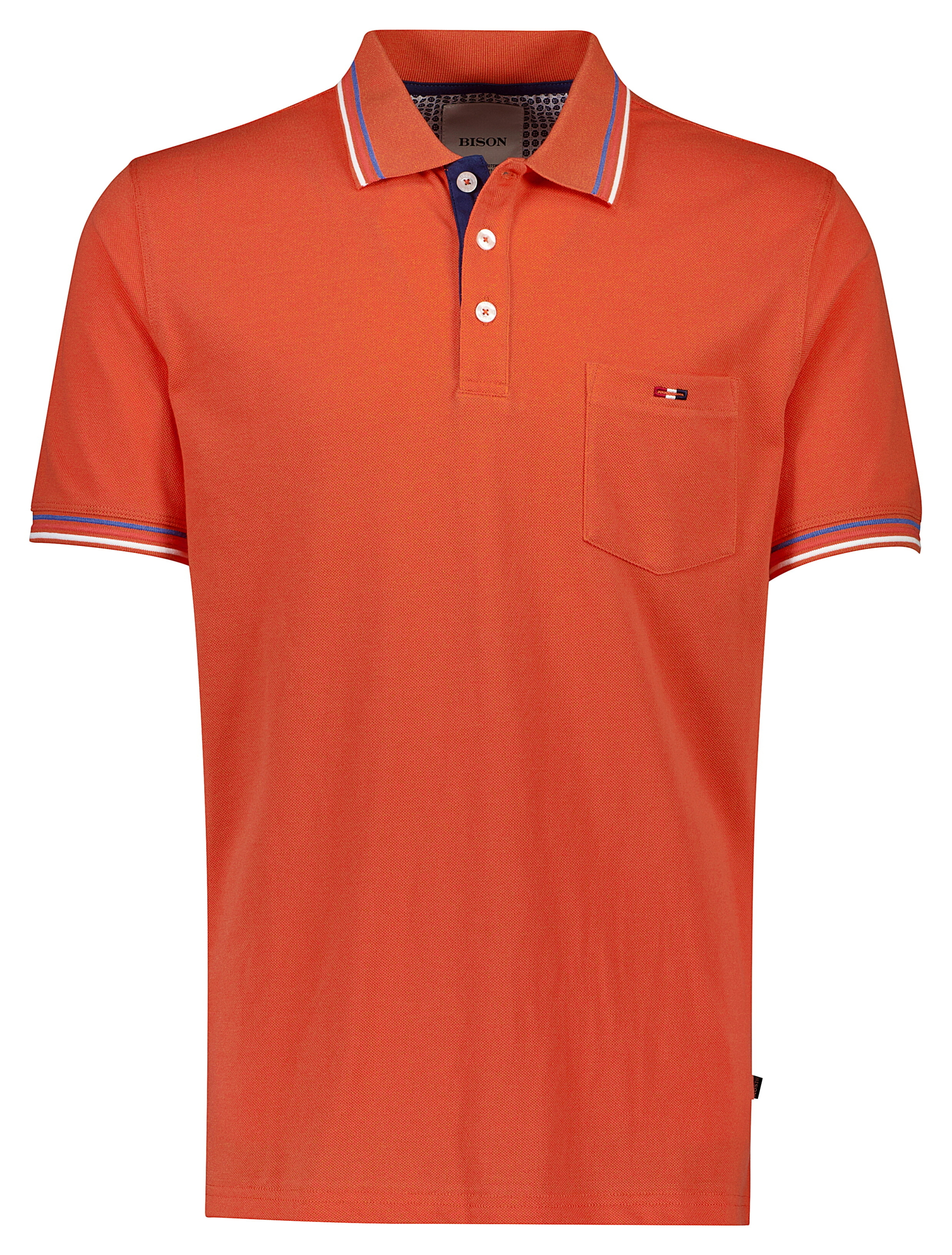 Bison Poloshirt orange / lt orange